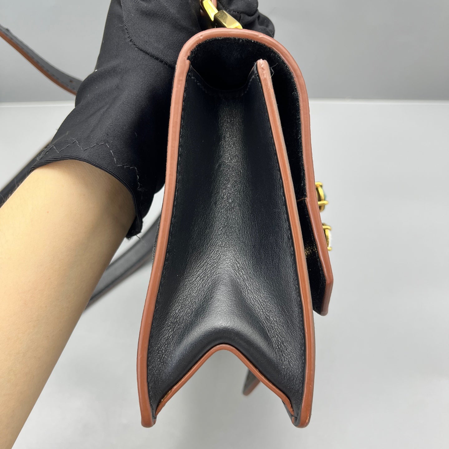 Miu Miu - Jewel Embellished Shoulder Bag - Leather - Black - (Small)