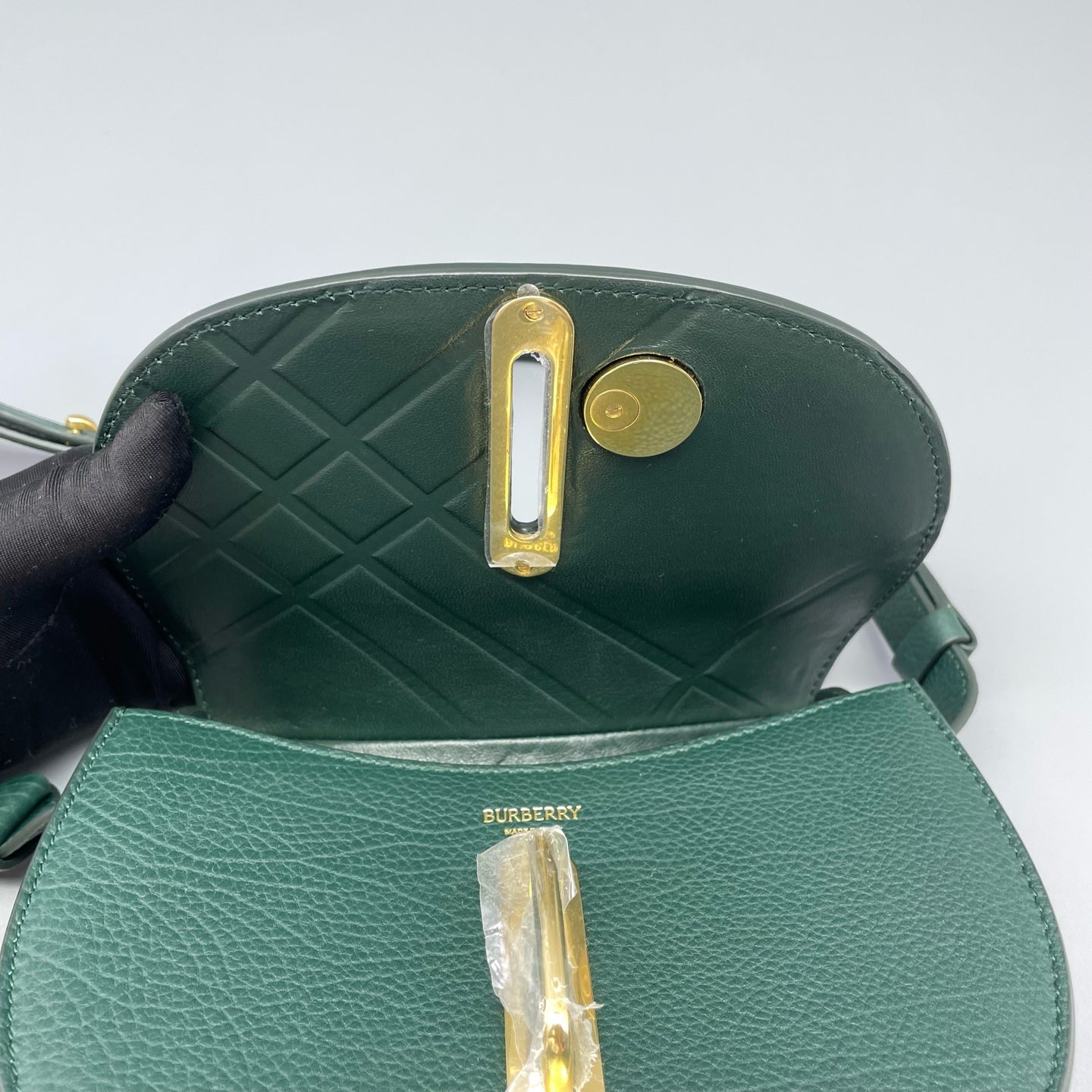 Burberry - Saddle Bag - Leather - Green - (small)