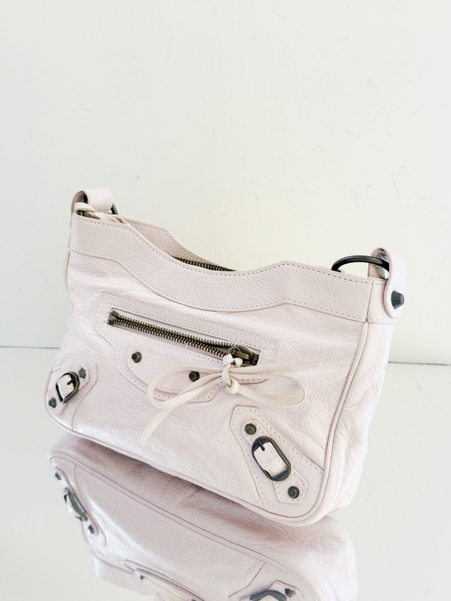 Balenciaga - First - Waxed leather - Pink - (small)