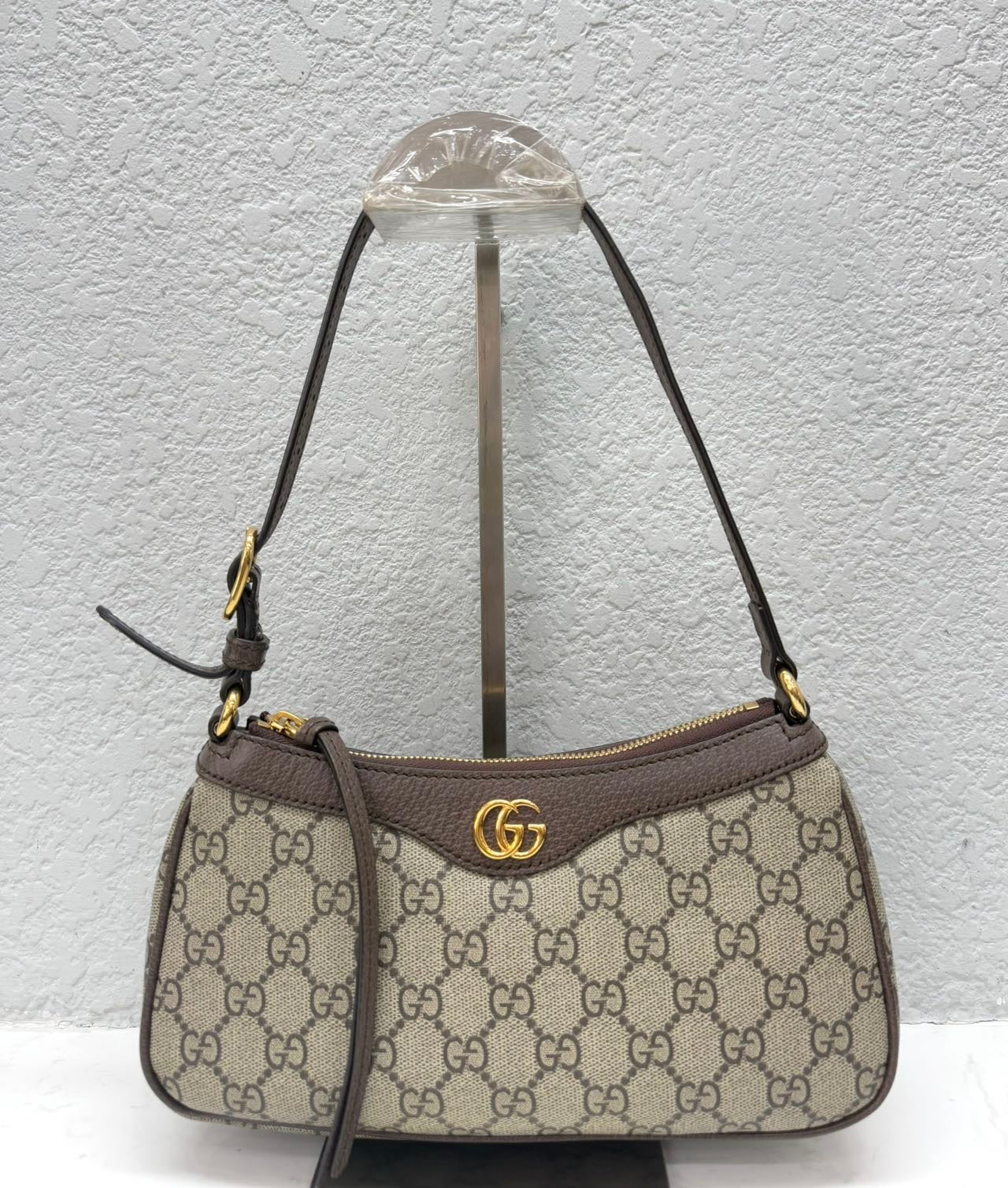 Gucci - Ophidia GG Supreme Mini Shoulder Bag - GG Supreme canvas with leather trim - Beige - (Mini)