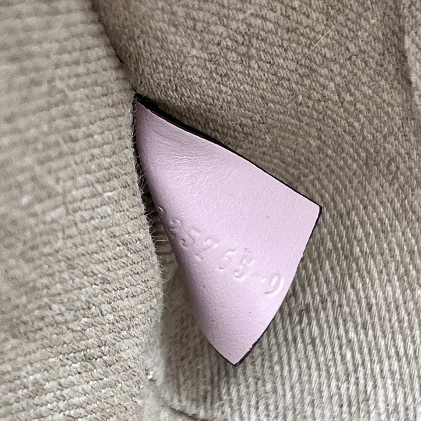 Chloe - Woody Tote Bag - Canvas and Leather - Beige with Pink Accents - (Small)