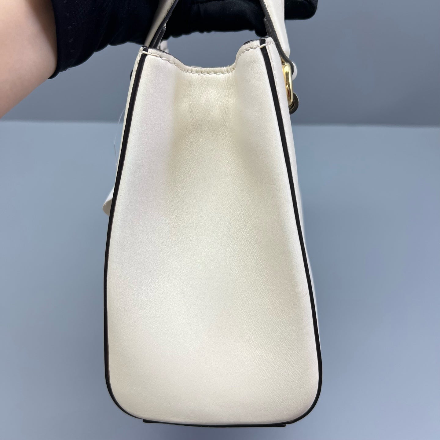 Gucci - Sylvie Top Handle Bag - Leather - White - (small)