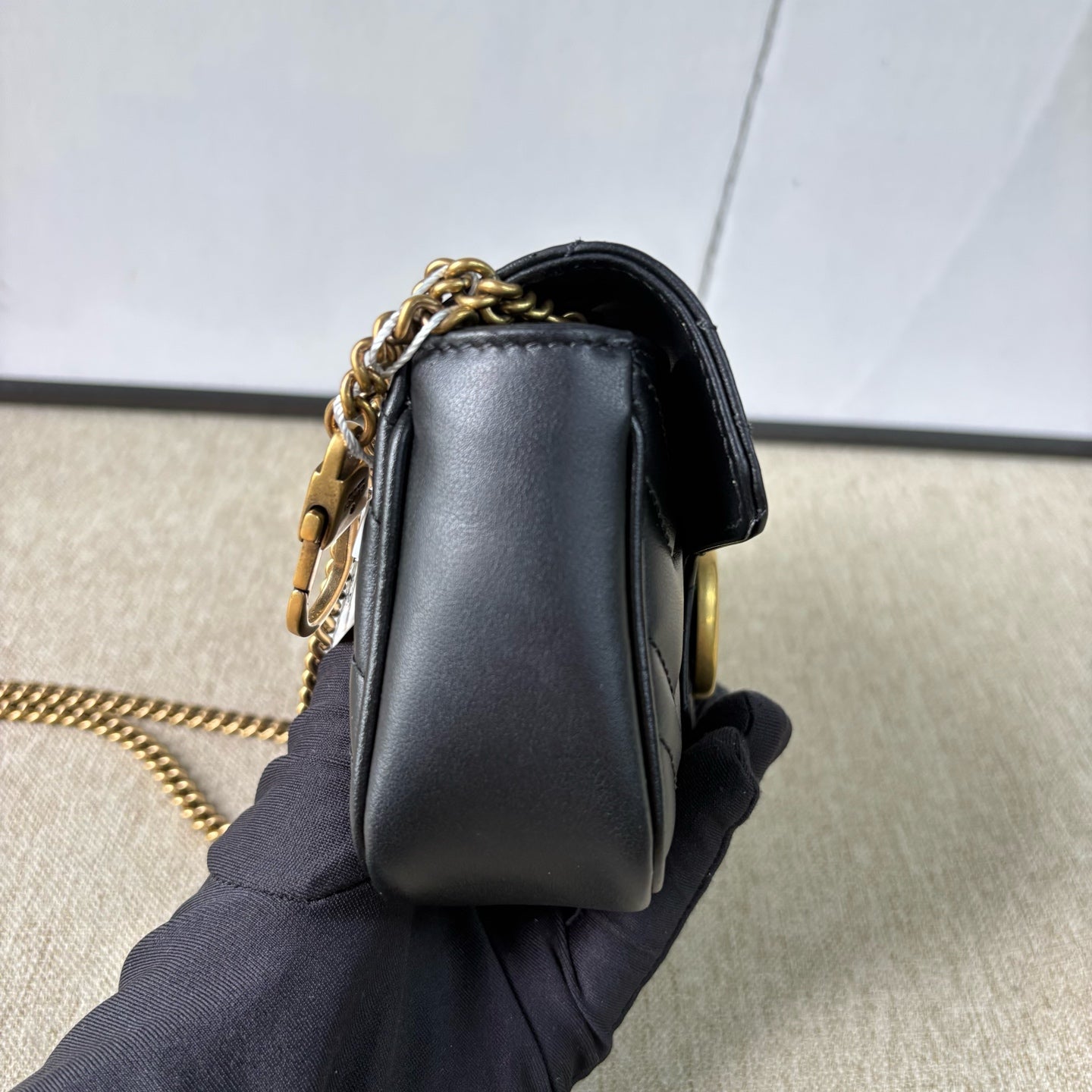 Gucci - GG Marmont Mini - Leather - Black - (mini)