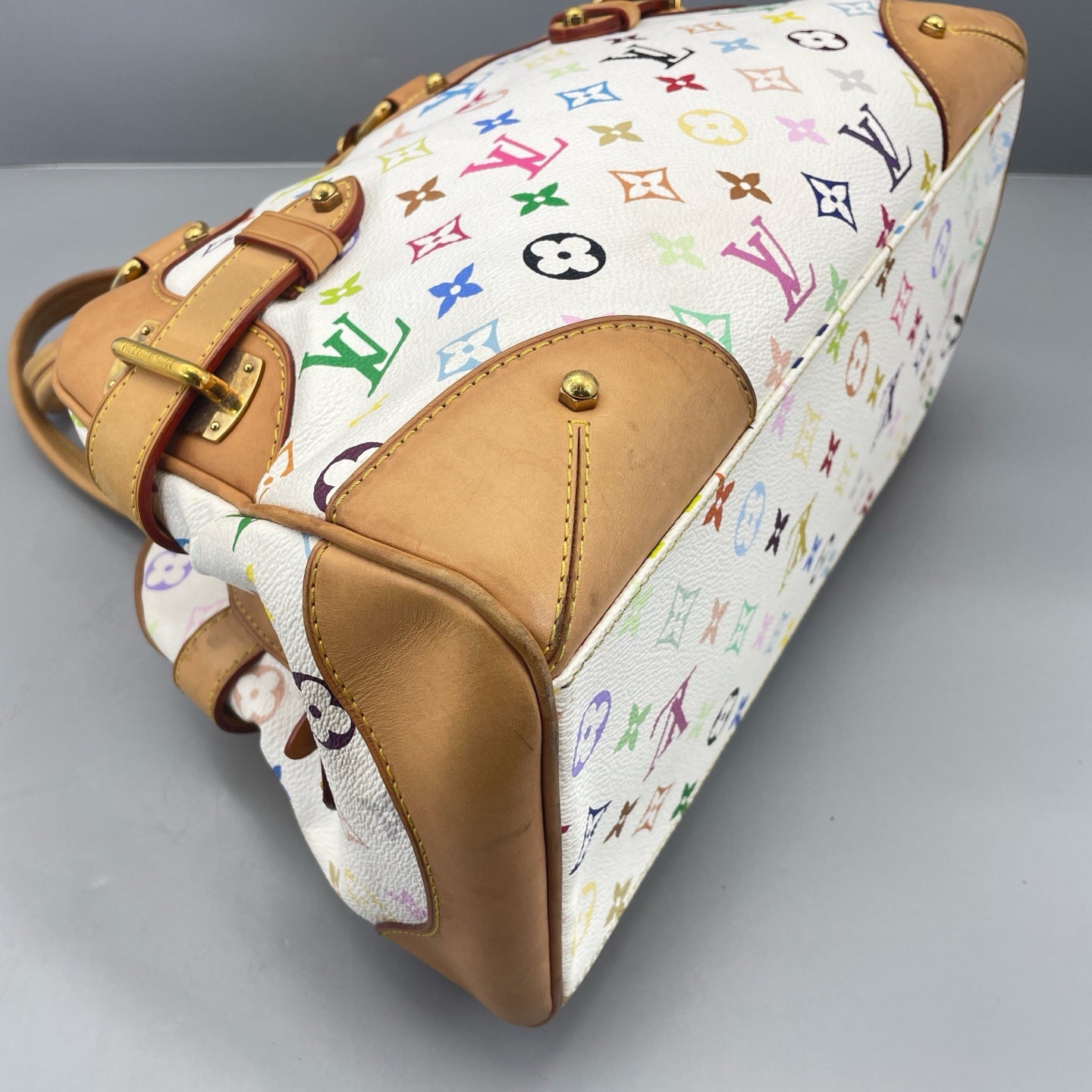 Louis Vuitton - Monogram Multicolore Tote Bag - Coated canvas, Vachetta leather - White, Multicolour - (Medium)