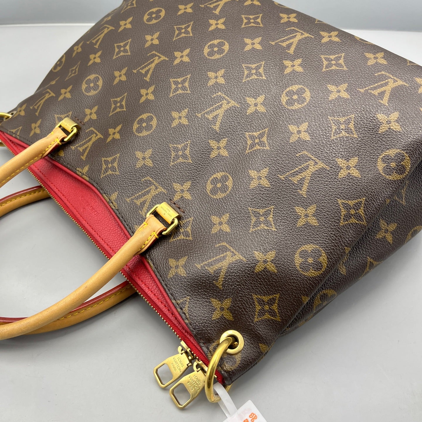 Louis Vuitton - Totally MM - Monogram coated canvas, Vachetta leather - Brown, Red - (Medium)
