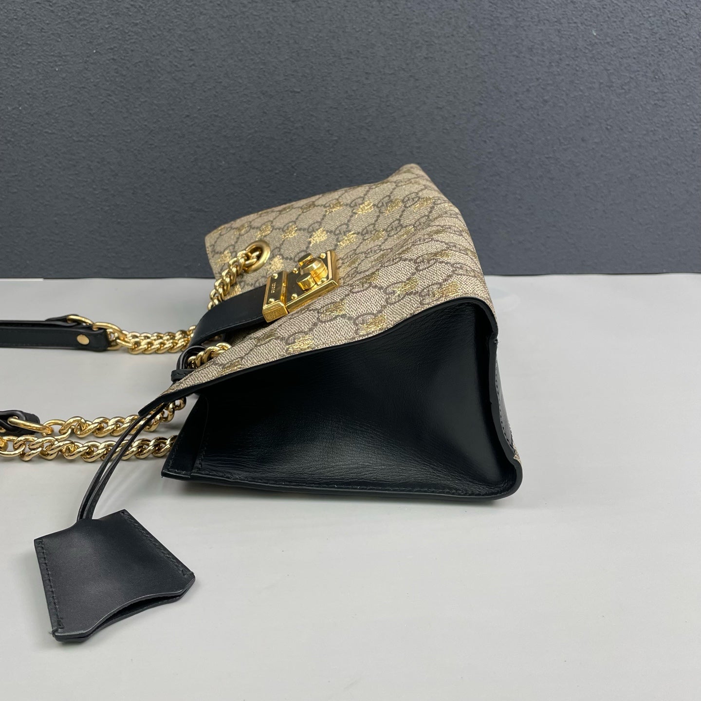 Gucci - Padlock Gilded Bee Tote Bag - GG Supreme coated canvas with leather trim - Multicolour - (small)