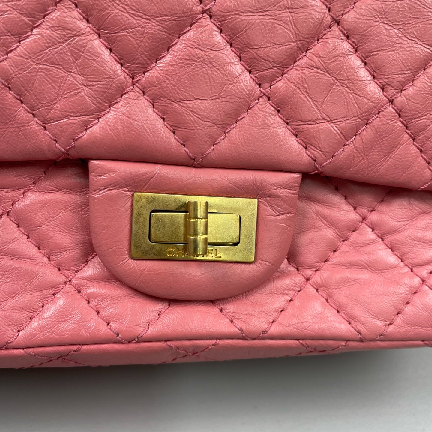 Chanel - 2.55 Reissue Mini Chain Bag - Leather - Pink - (mini)