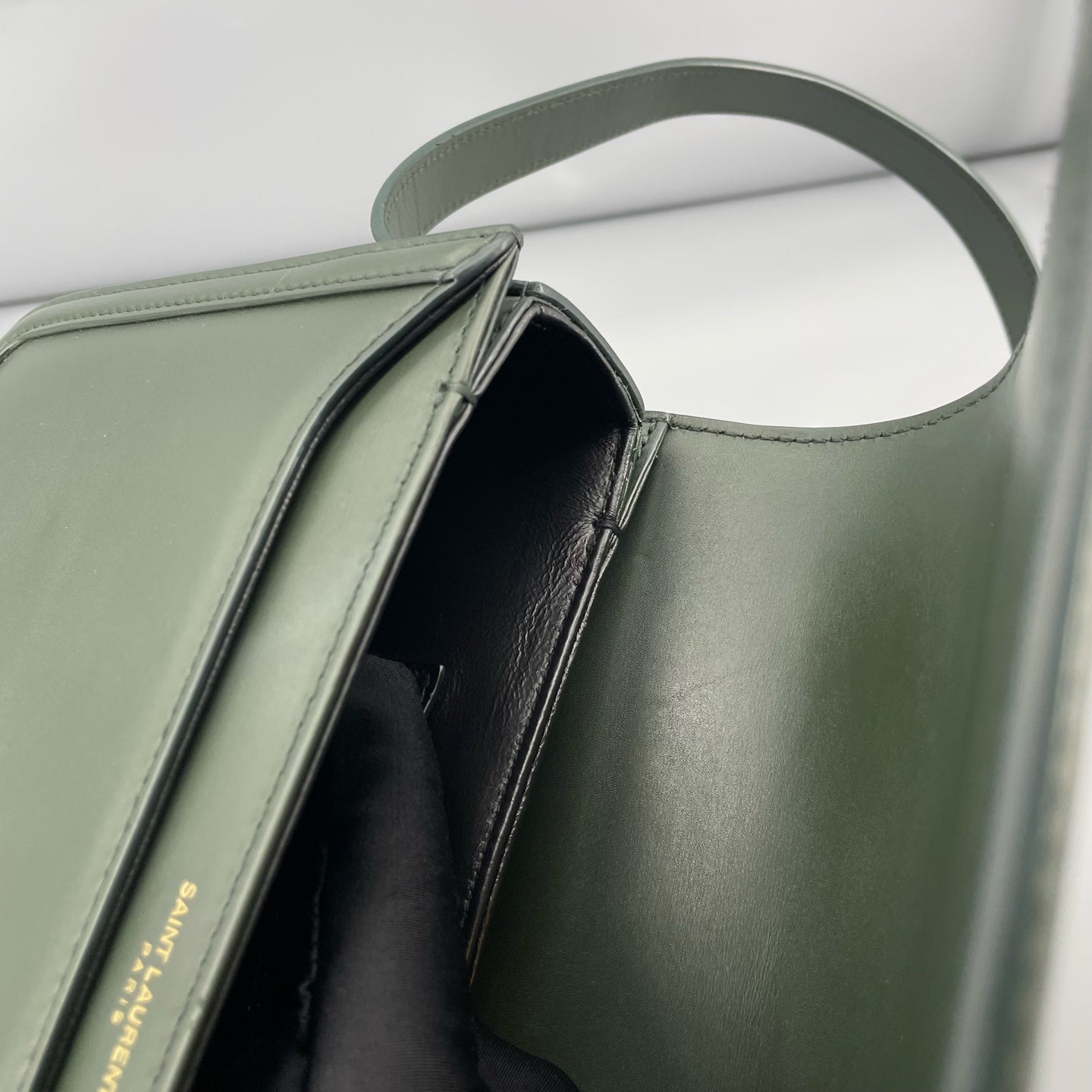 Saint Laurent - Solferino Shoulder Bag - Smooth Leather - Green - (medium)