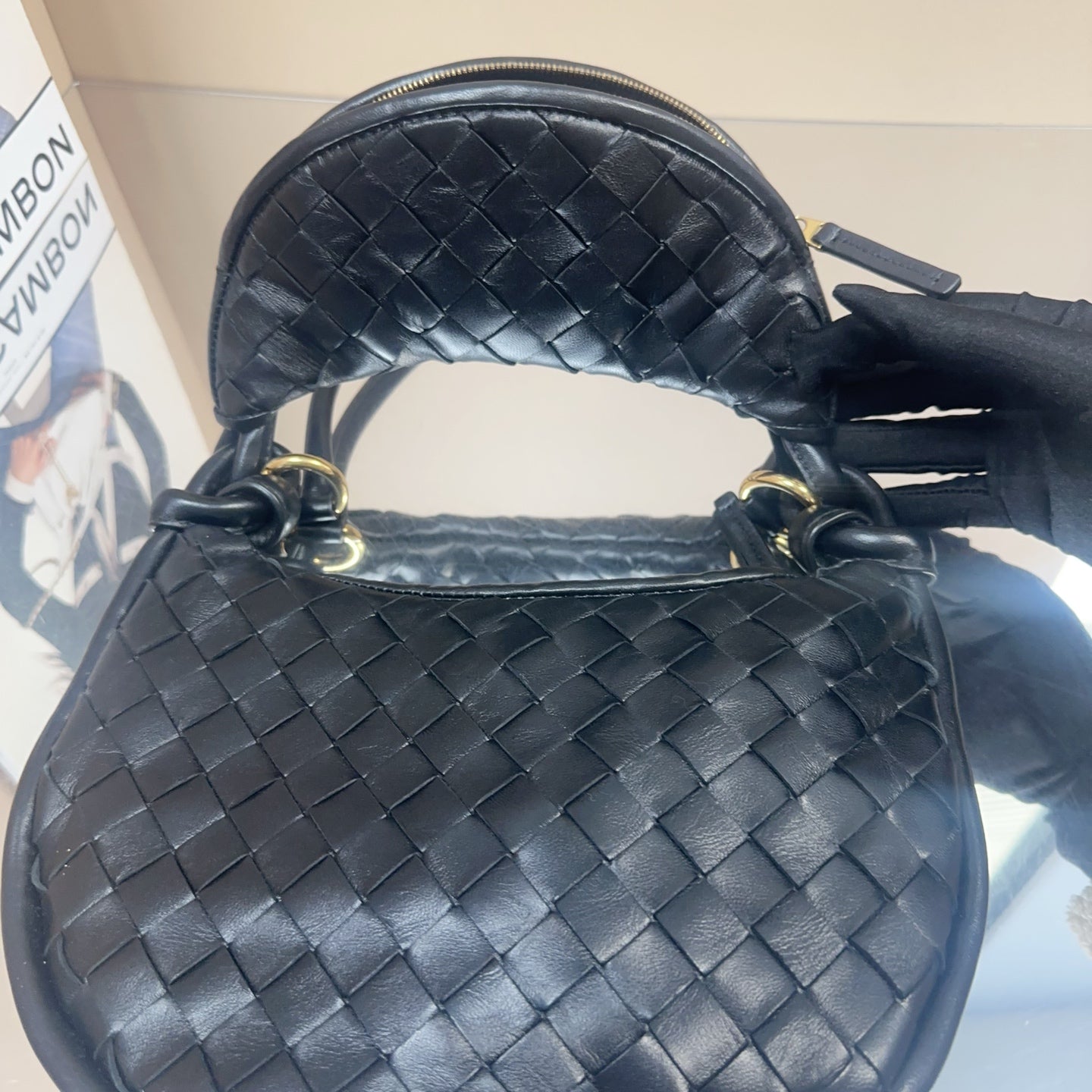 Bottega Veneta - Gemelli - Leather - Black - (Medium)