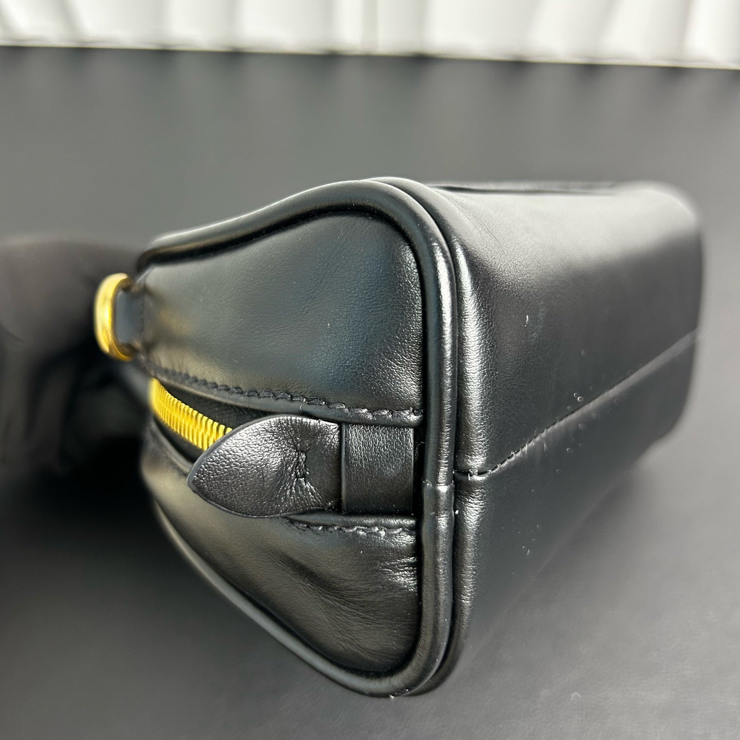 Miu Miu - Bowling Handbag - Leather - Black - (mini)