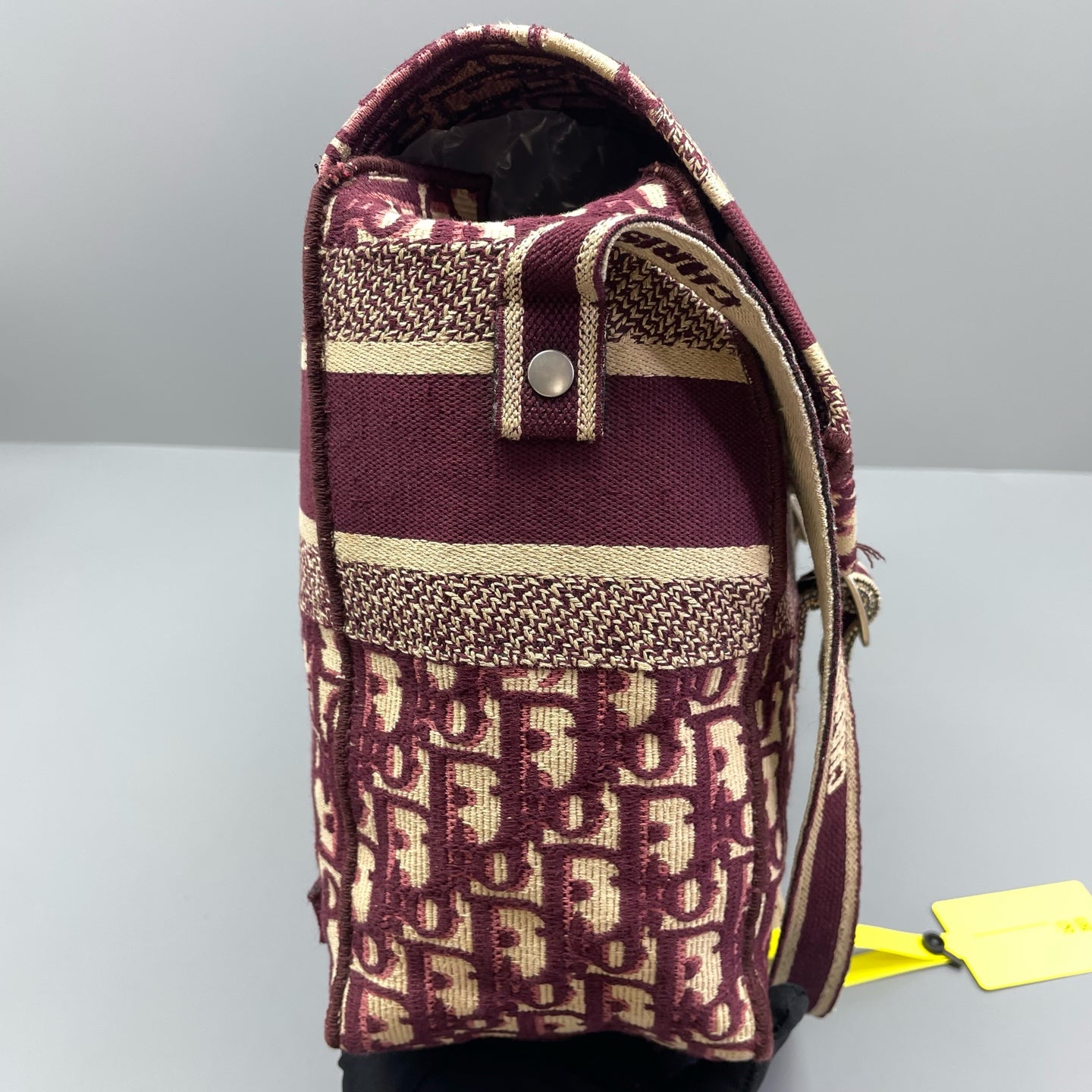 Dior - Camp Messenger Bag - Jacquard canvas - Burgundy - (medium)