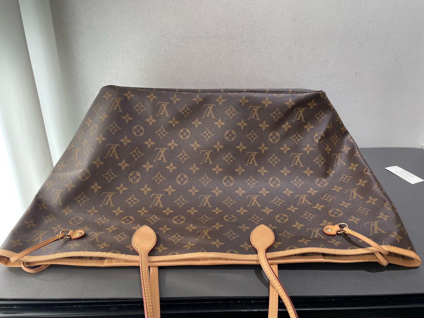 Louis Vuitton - Neverfull GM - Monogram coated canvas with natural cowhide leather trim - Brown - (Large)