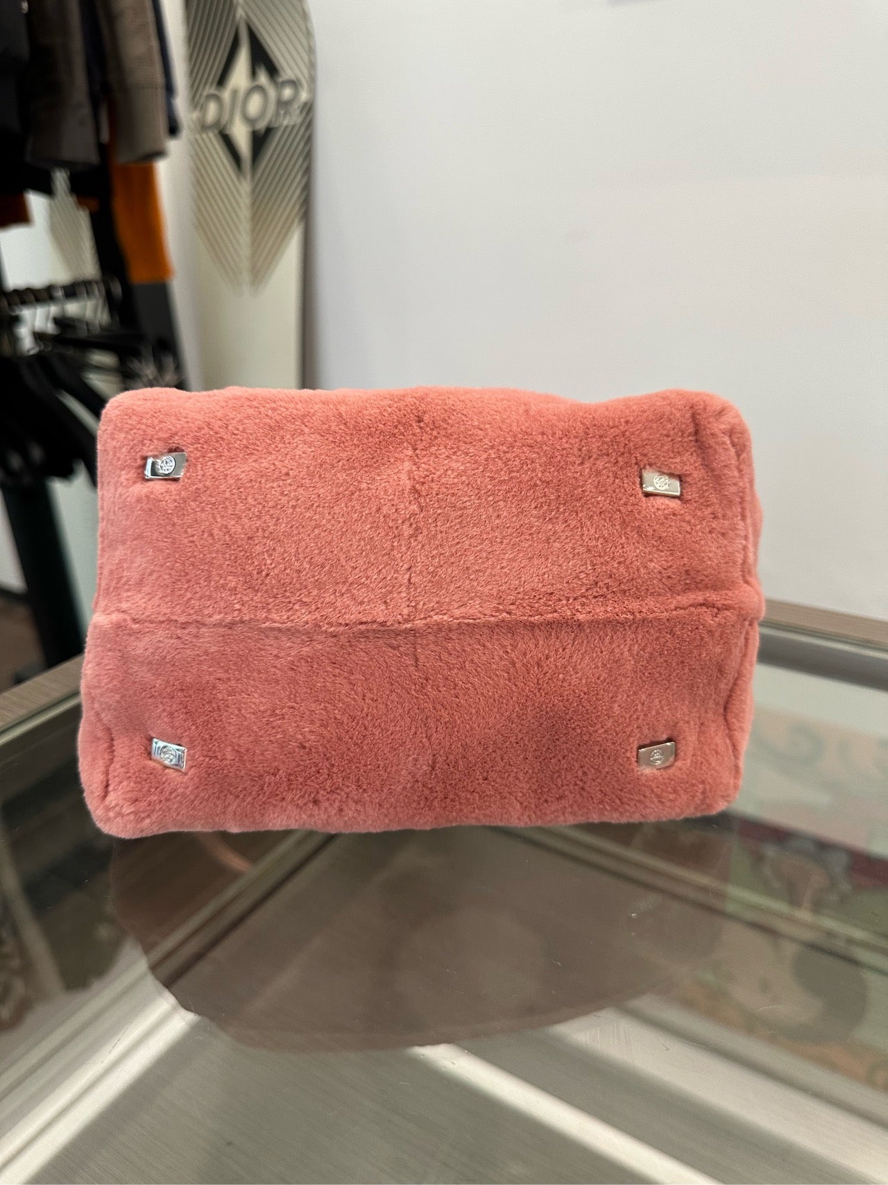 The Row - Mink Fur Gathered Top Handle Shoulder Bag - Mink fur - Pink - (mini)