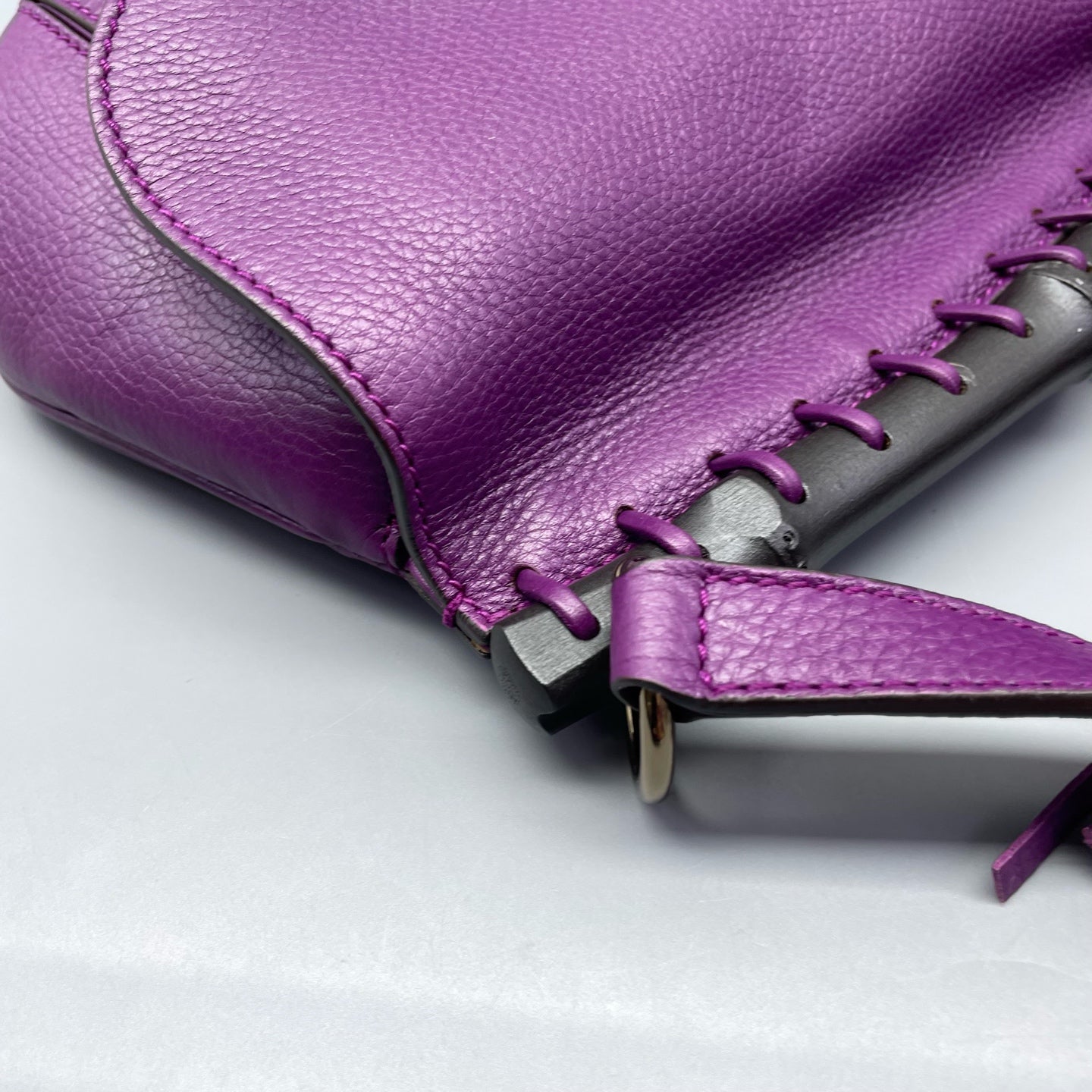 Gucci - Tassel Bamboo Shoulder Bag - Leather - Purple - (small)