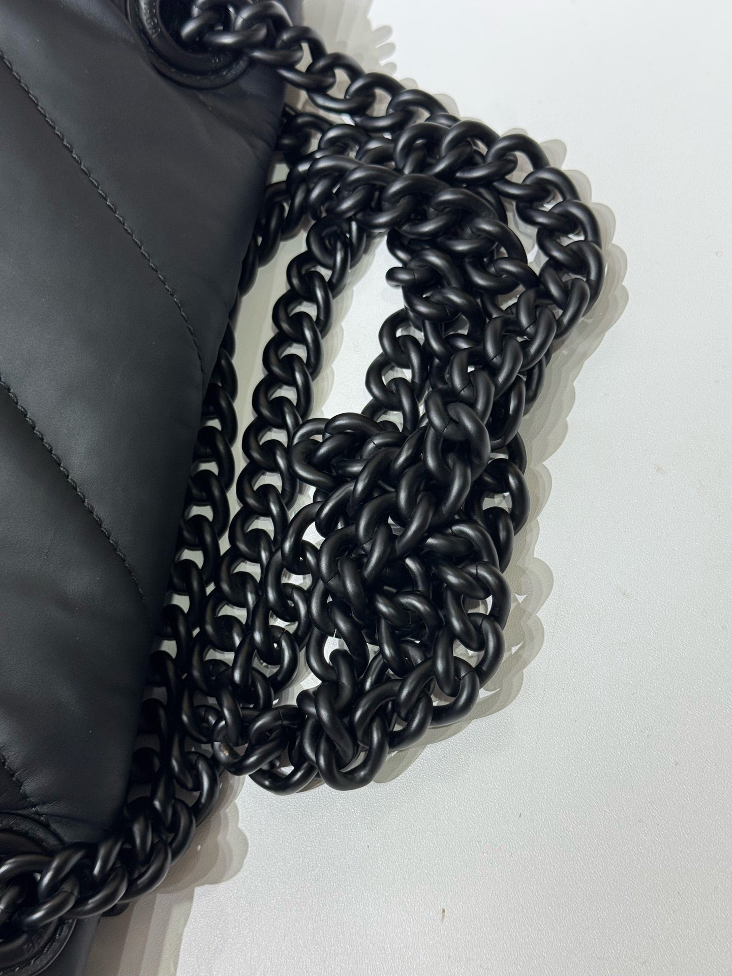 Balenciaga - Crush Medium Shoulder Bag - Padded polyamide with a unique leather-like finish - Black - (medium)