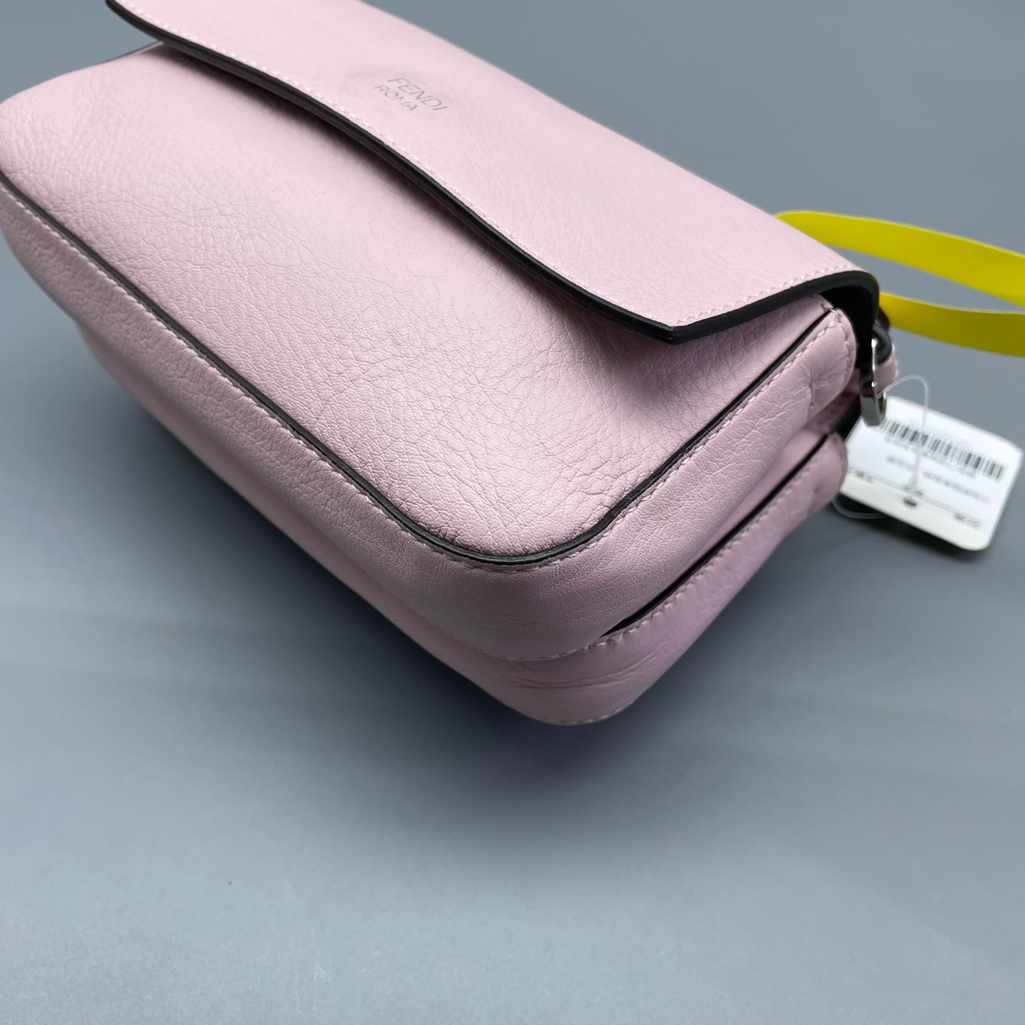 Fendi - Mini Baguette with Studs - Grained leather - Pink - (mini)