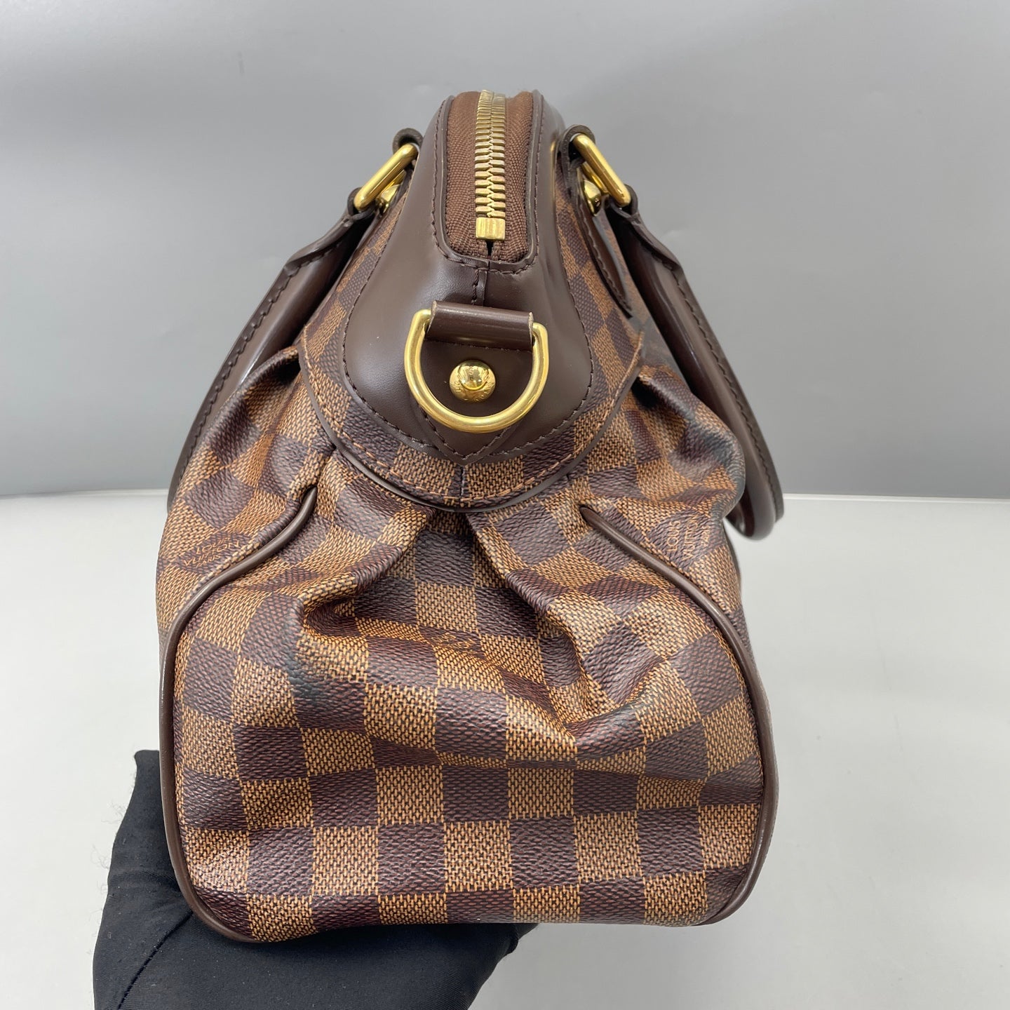 Louis Vuitton - Tivoli GM - Damier Ebene canvas with cowhide leather trim - Brown - (medium)