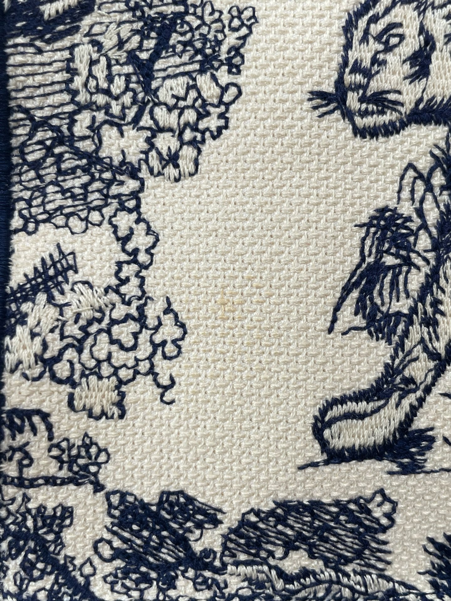 Dior - Book Tote Medium - Embroidered Canvas - Blue - (medium)