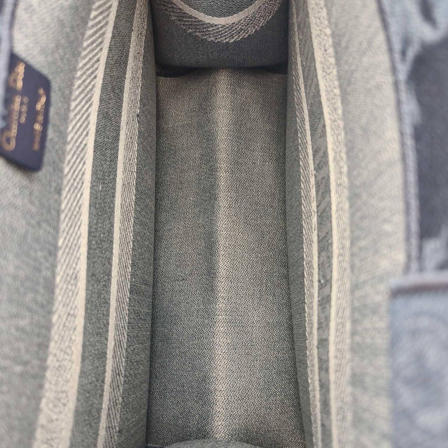 Dior - Book Tote - Denim with embroidery - Blue - (Medium)