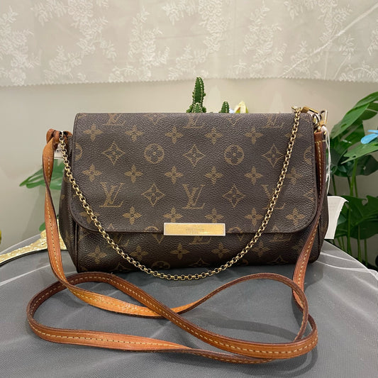 Louis Vuitton - Favorite MM - Monogram canvas with Vachetta leather trim - Brown - (medium)
