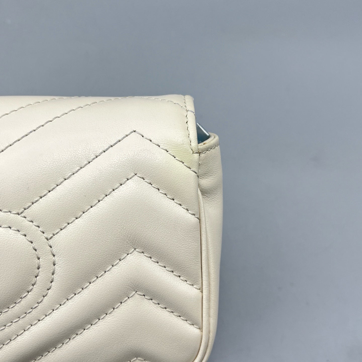 Gucci - Marmont Super Mini Bag - Leather - White - (mini)