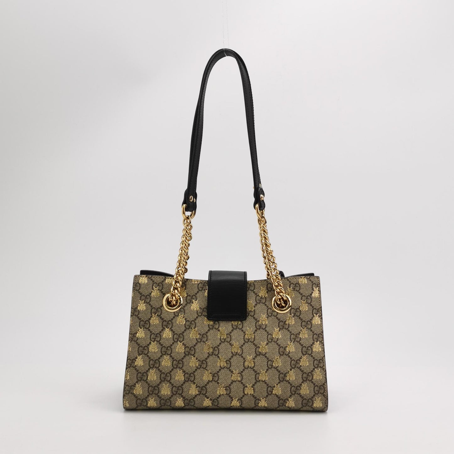 Gucci - Padlock GG Supreme Bee Shoulder Bag - GG Supreme coated canvas with leather trim - Multicolour - (Medium)
