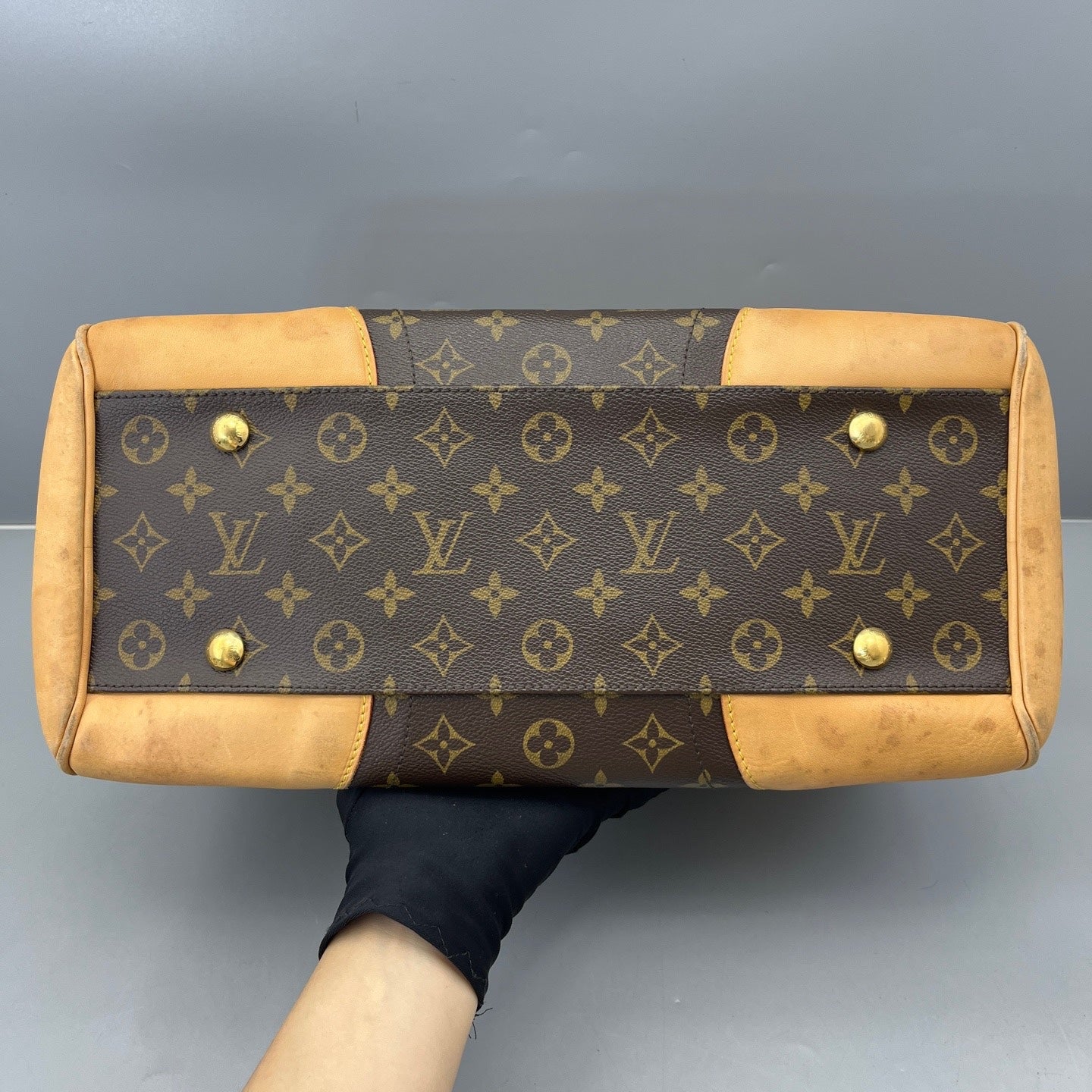 Louis Vuitton - Golden Shield Handbag - Monogram coated canvas with Vachetta leather trim - Brown - (Medium)