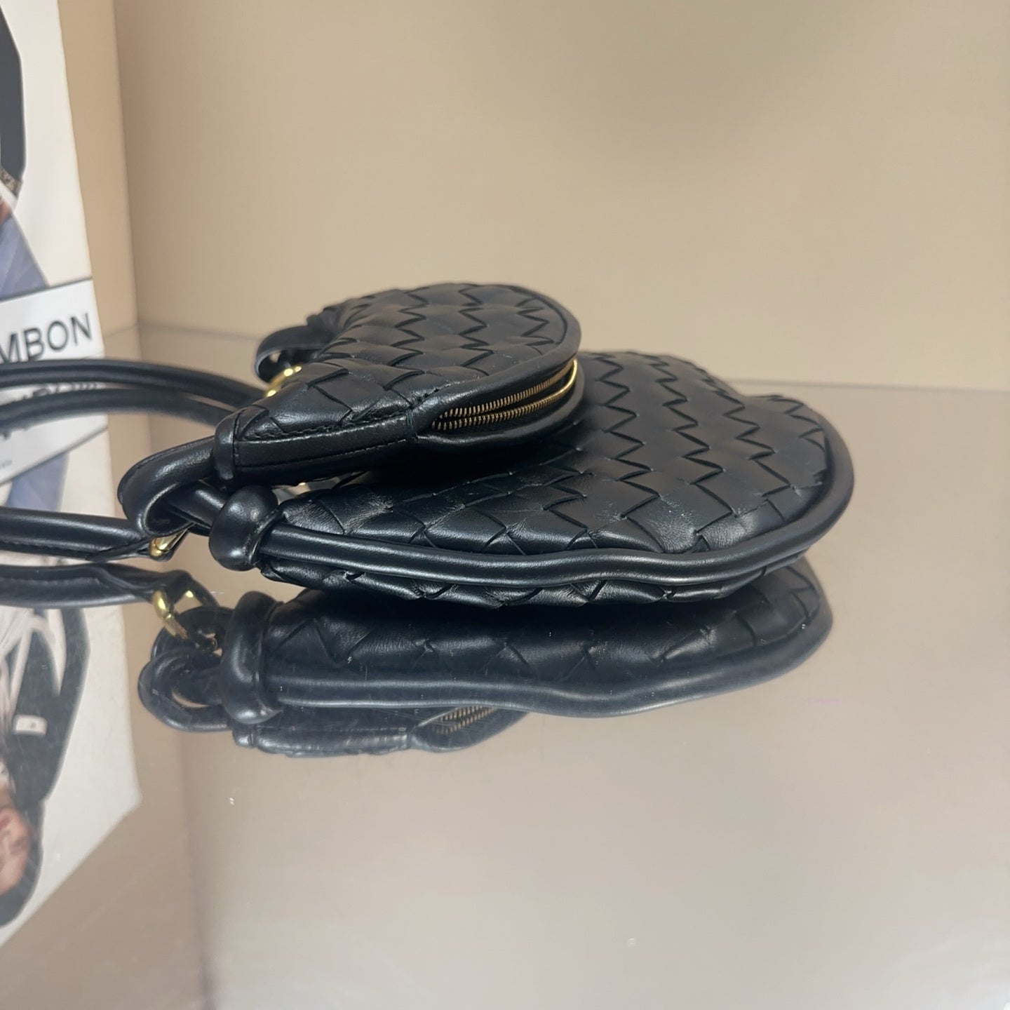 Bottega Veneta - Gemelli - Leather - Black - (Medium)