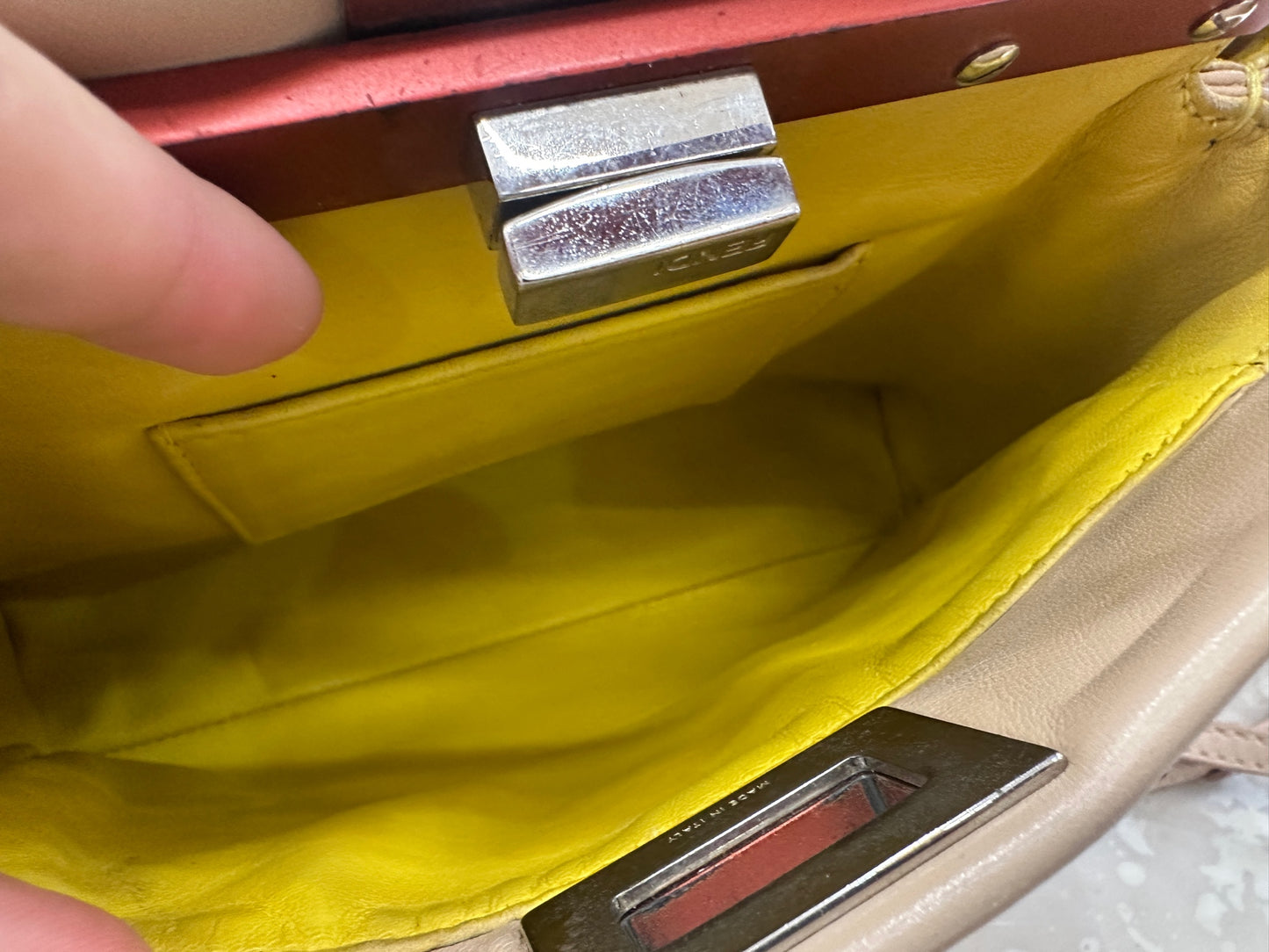 Fendi - Peekaboo - Lambskin leather - Beige - (Mini)