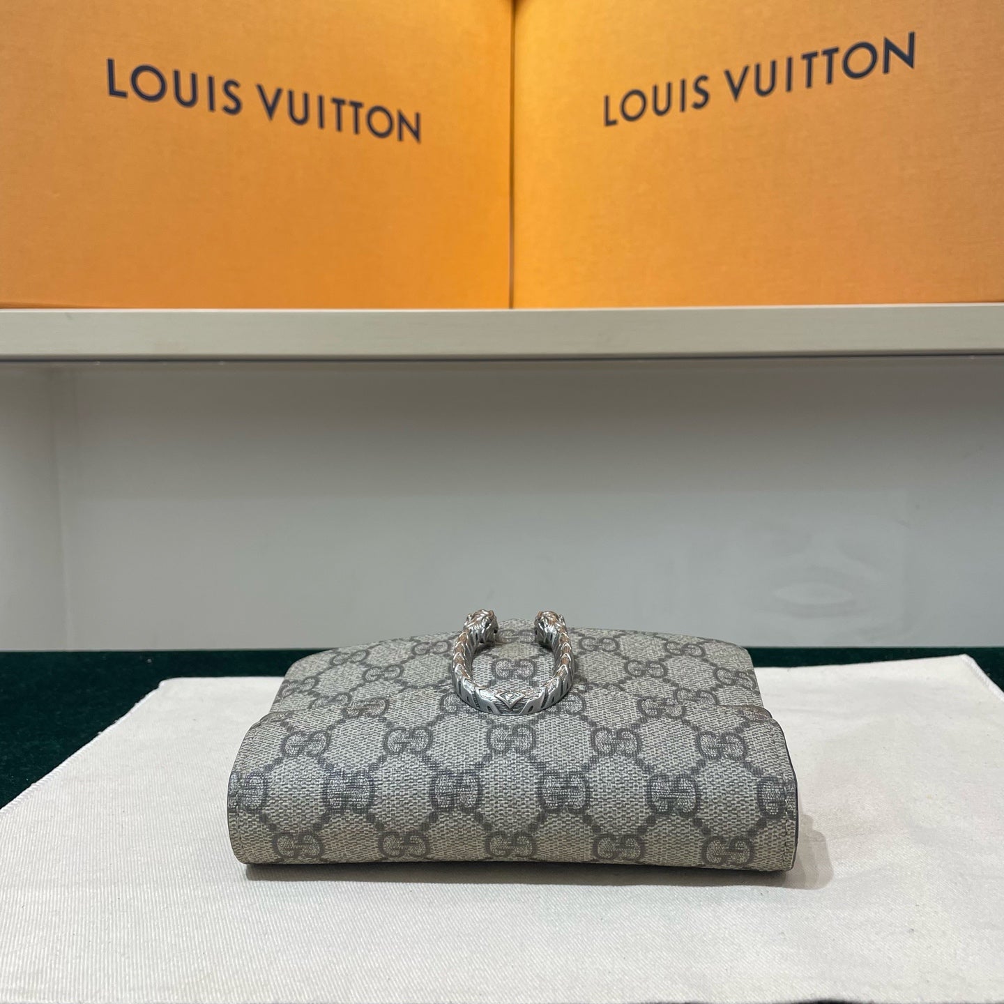 Gucci - Dionysus Mini - GG Supreme canvas with suede trim - Beige - (mini)