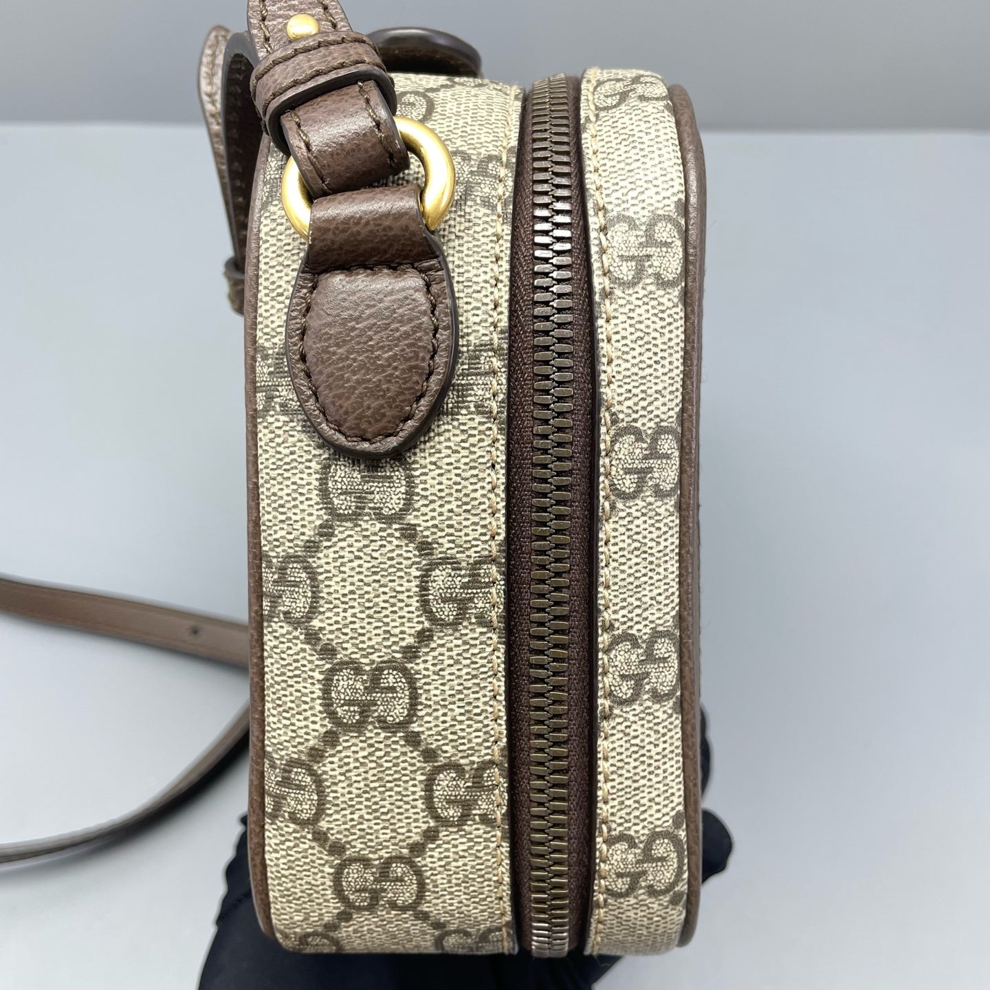 Gucci - Ophidia GG Supreme Camera Bag - GG Supreme canvas with leather trim - Beige and Brown - (Small)