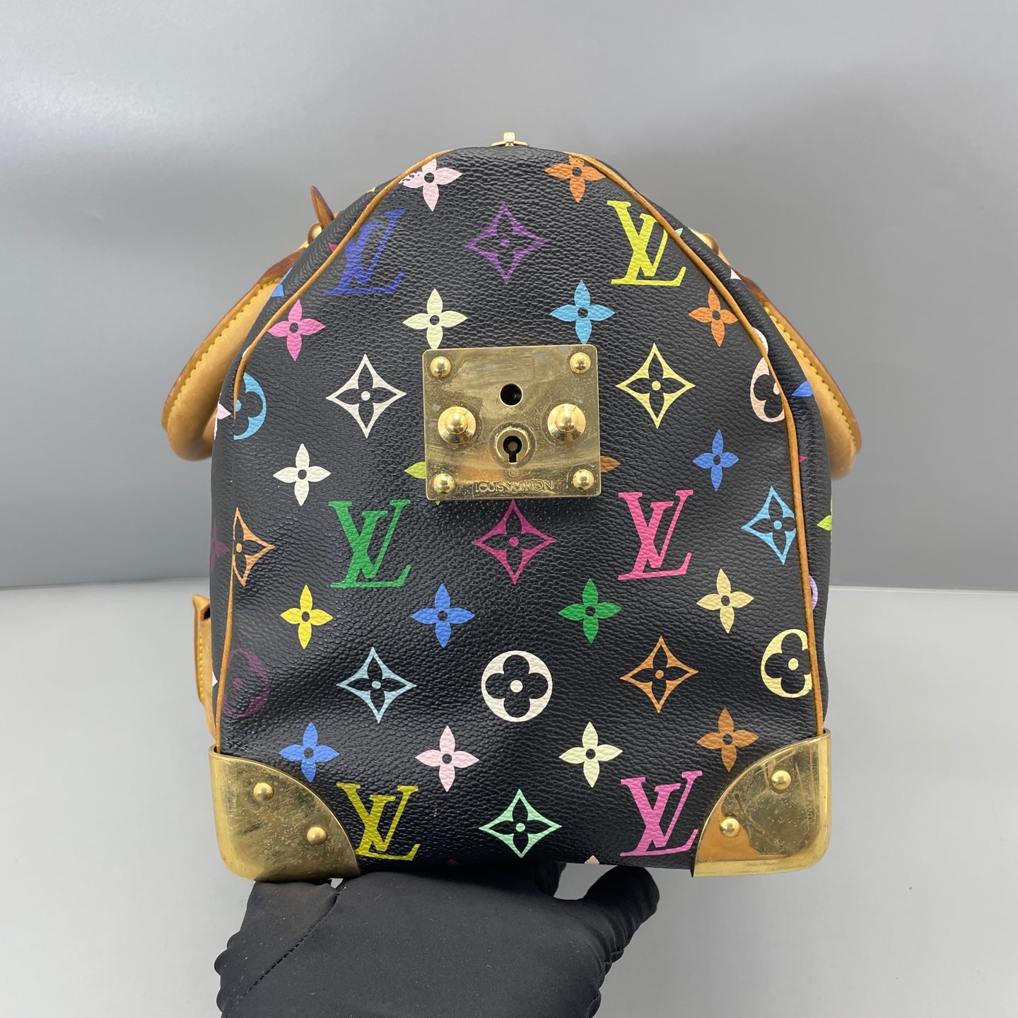 Louis Vuitton - Speedy 30 Monogram Multicolore - Coated canvas with Vachetta leather trim - Black - (Medium)