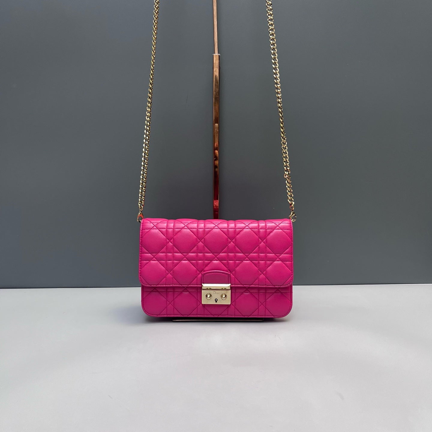 Dior - Diorama Chain Pouch - Lambskin leather - Pink - (mini)
