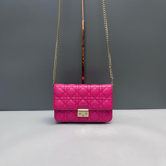 Dior - Diorama Chain Pouch - Lambskin leather - Pink - (mini)