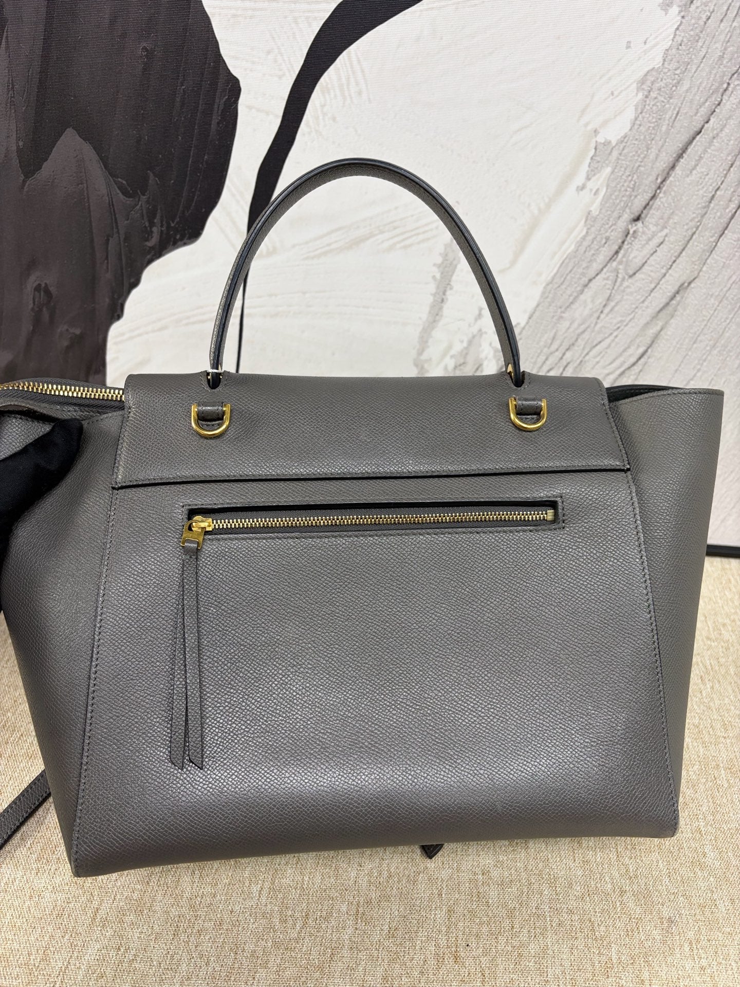 Celine - Belt Bag - Grained Calfskin Leather - Grey - (Large)