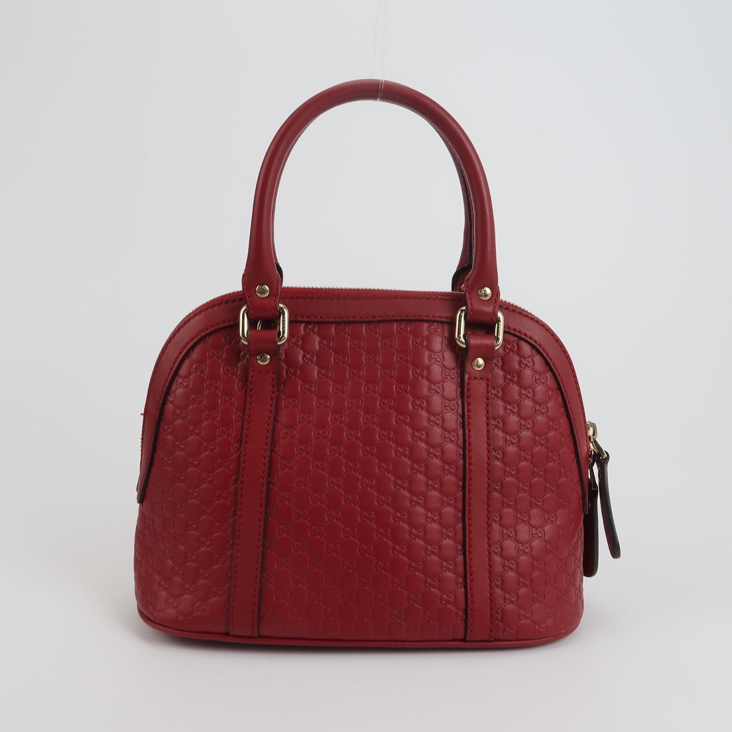 Gucci - Microguccissima Dome Bag (449654) - Leather - Red - (Mini)