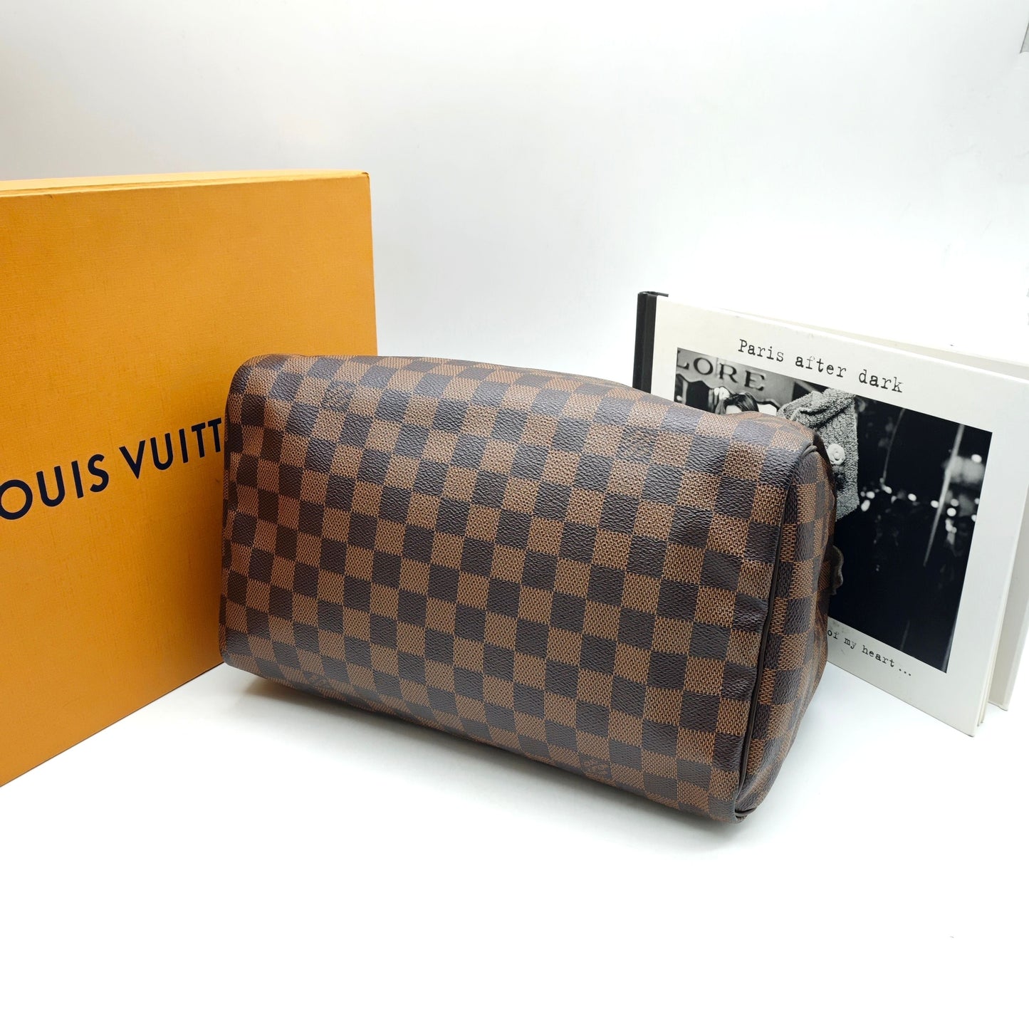 Louis Vuitton - Speedy 30 - Damier Ebene coated canvas with leather trim - Brown - (Medium)