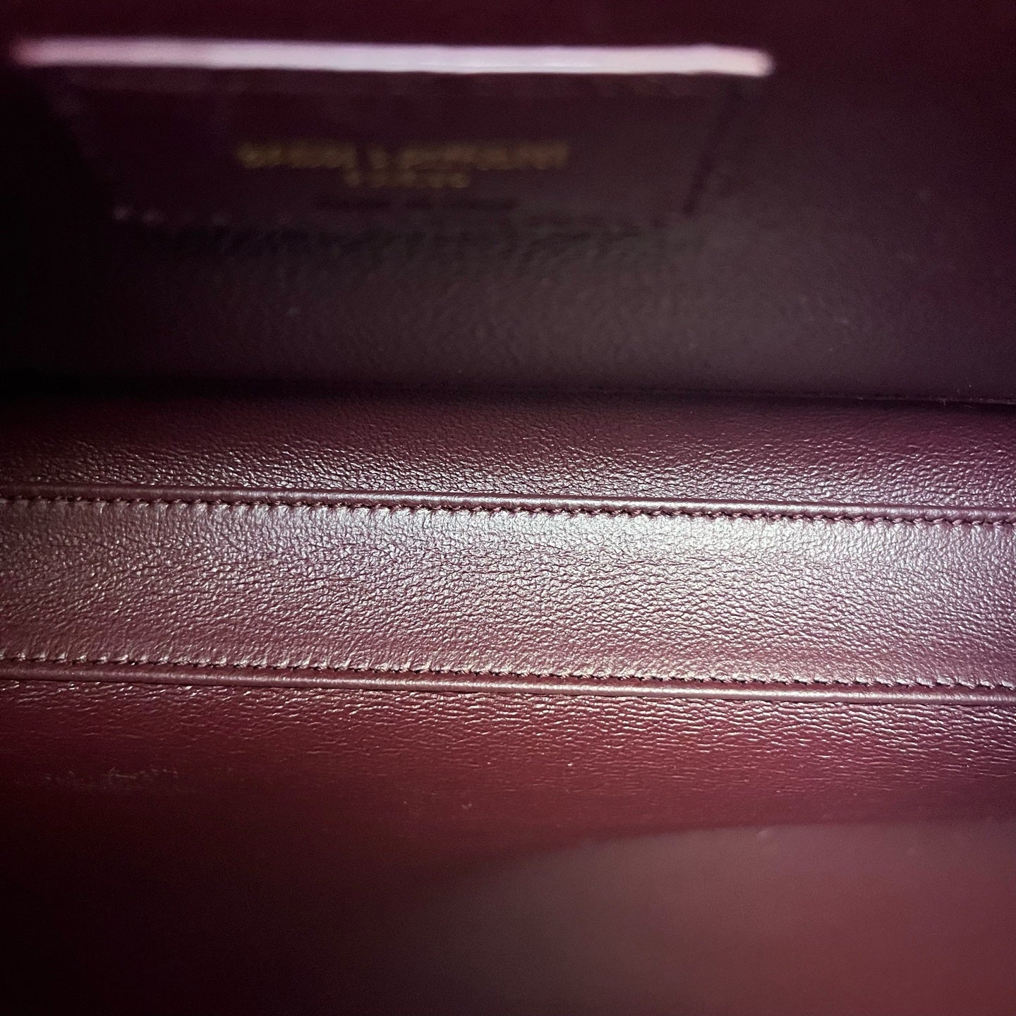 Saint Laurent - Manhattan - Smooth cowhide leather - Burgundy - (Medium)