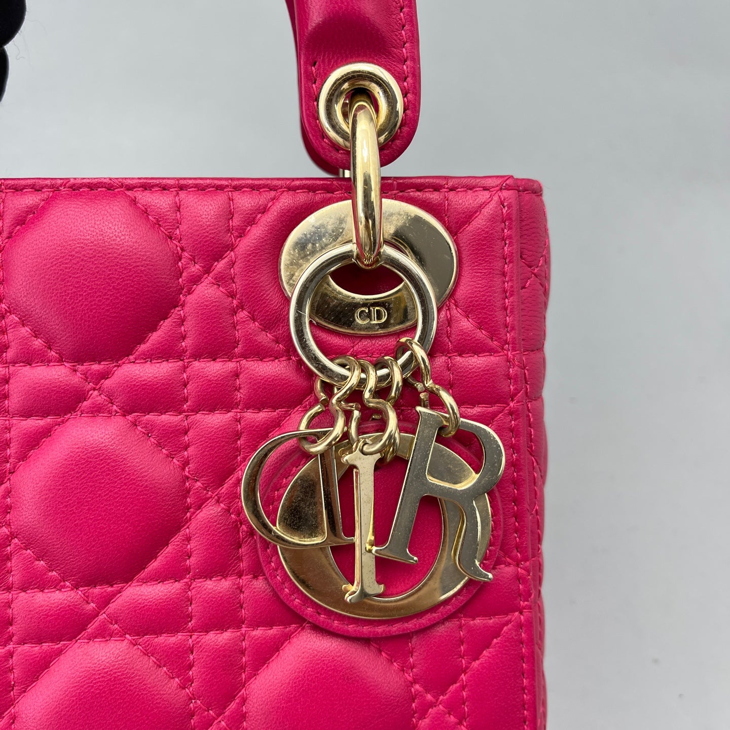 Dior - Lady Dior - Lambskin leather - Pink - (Mini)