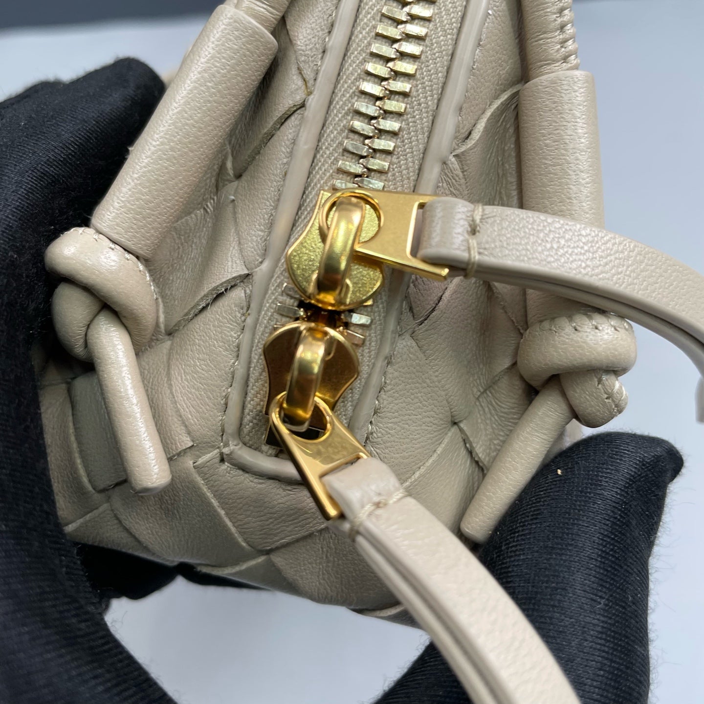 Bottega Veneta - Concert Mini Shell Bag - Leather - Beige - (mini)