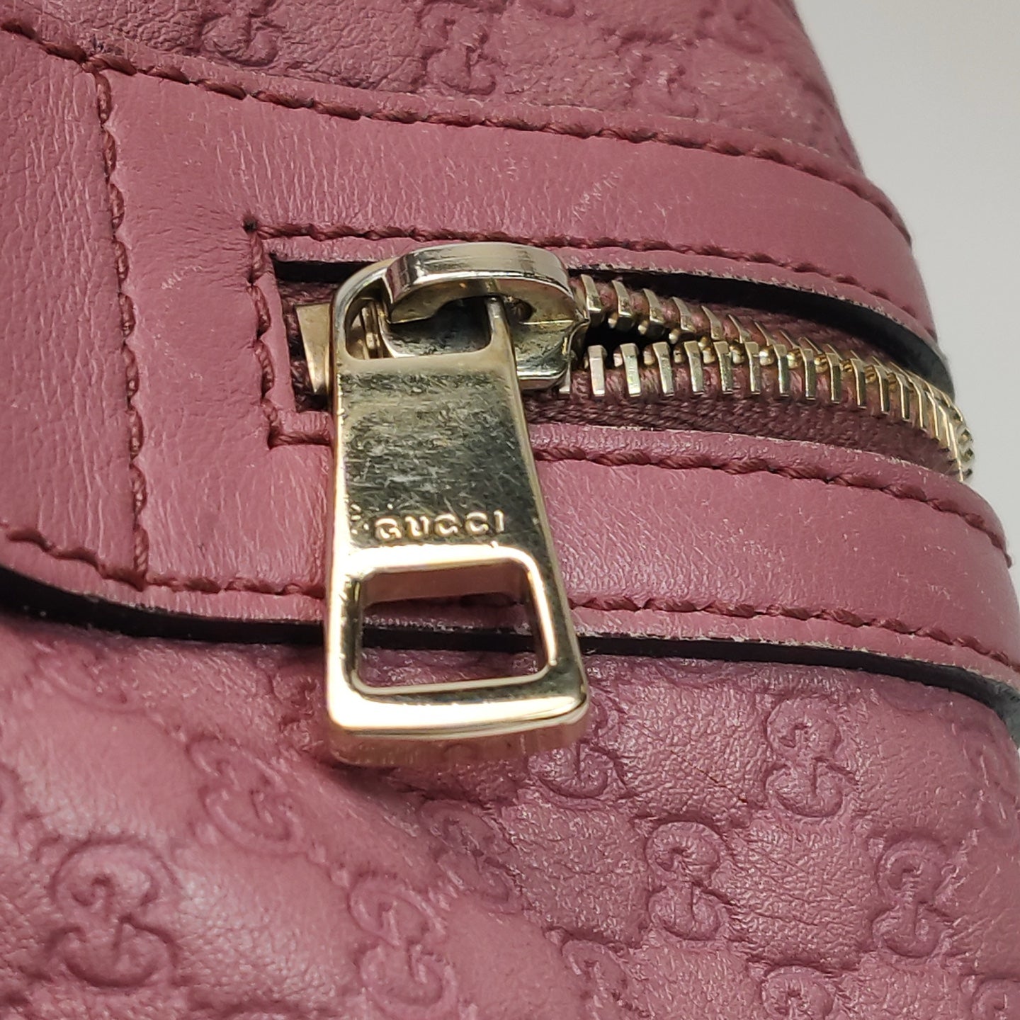 Gucci - Microguccissima Boston Bag - Leather - Purple - (small)