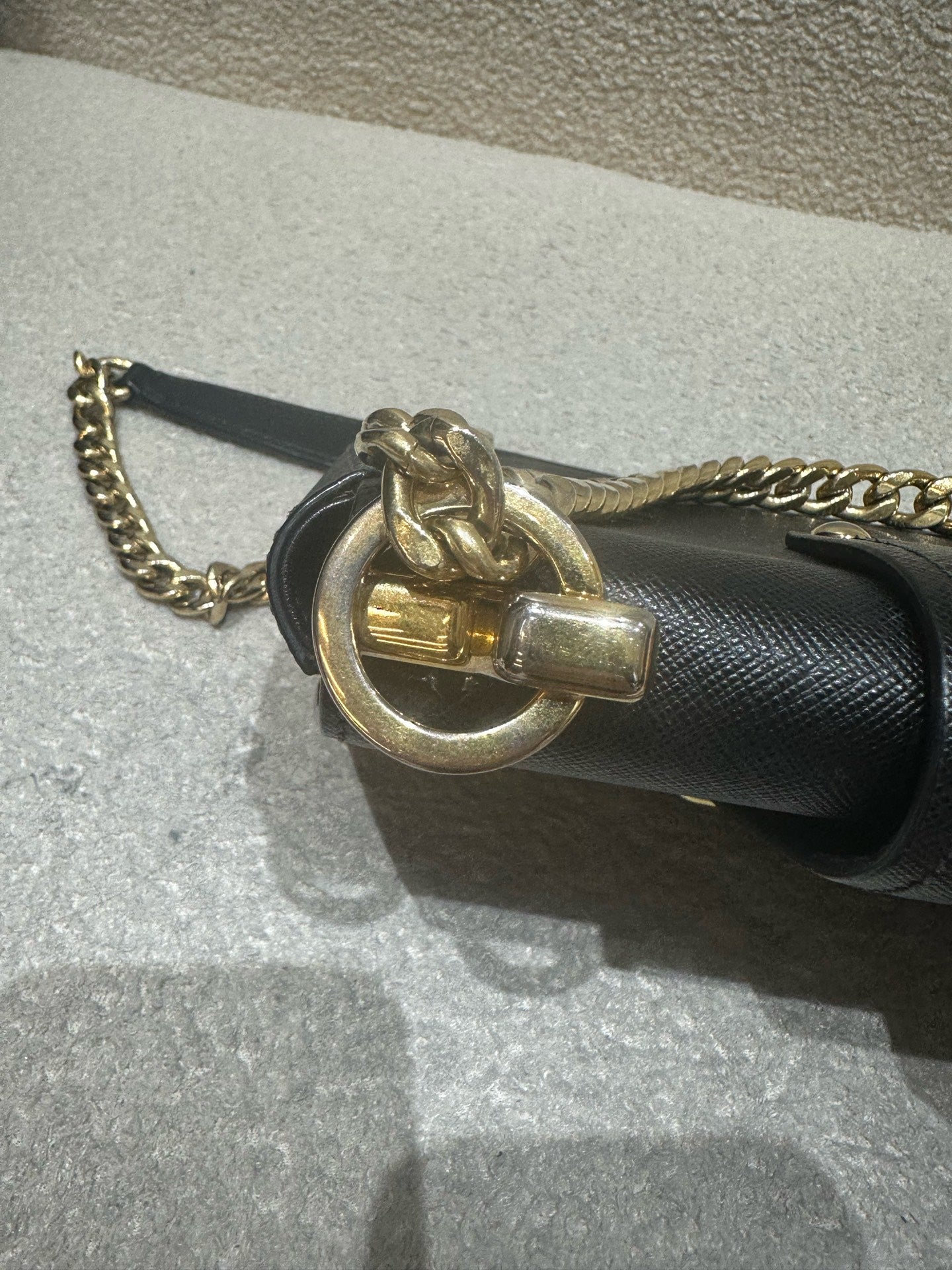 Prada - Sidonie (1BD219) - Saffiano calfskin leather - Black - (Mini)