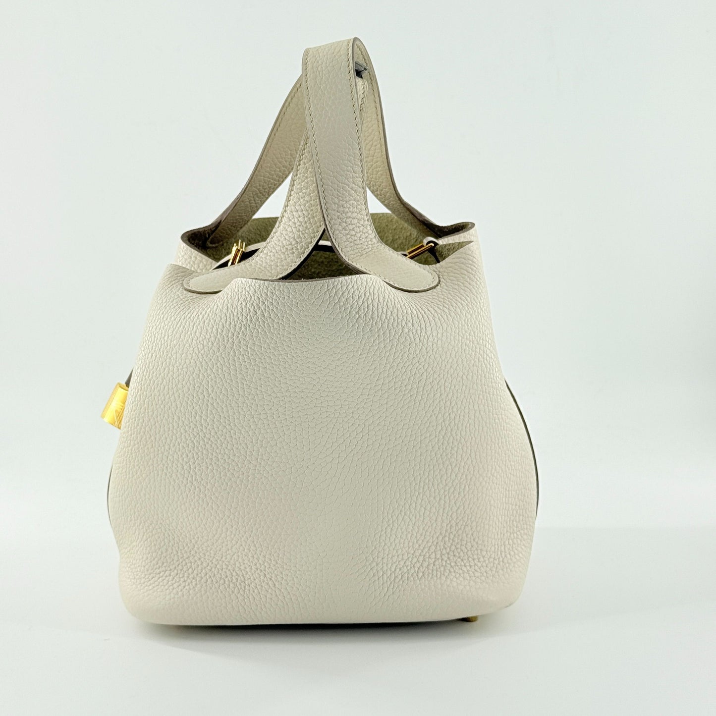 Hermès - Picotin Lock 18 - Leather - White - (mini)