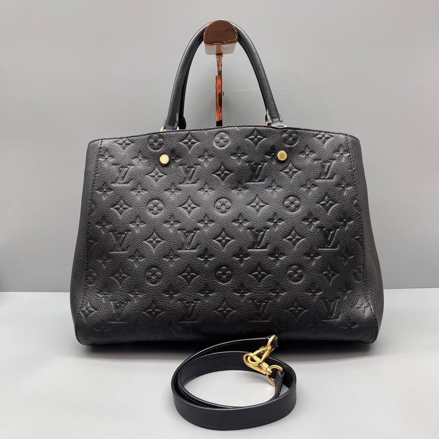 Louis Vuitton - Montaigne MM - Monogram Empreinte leather - Black - (medium)