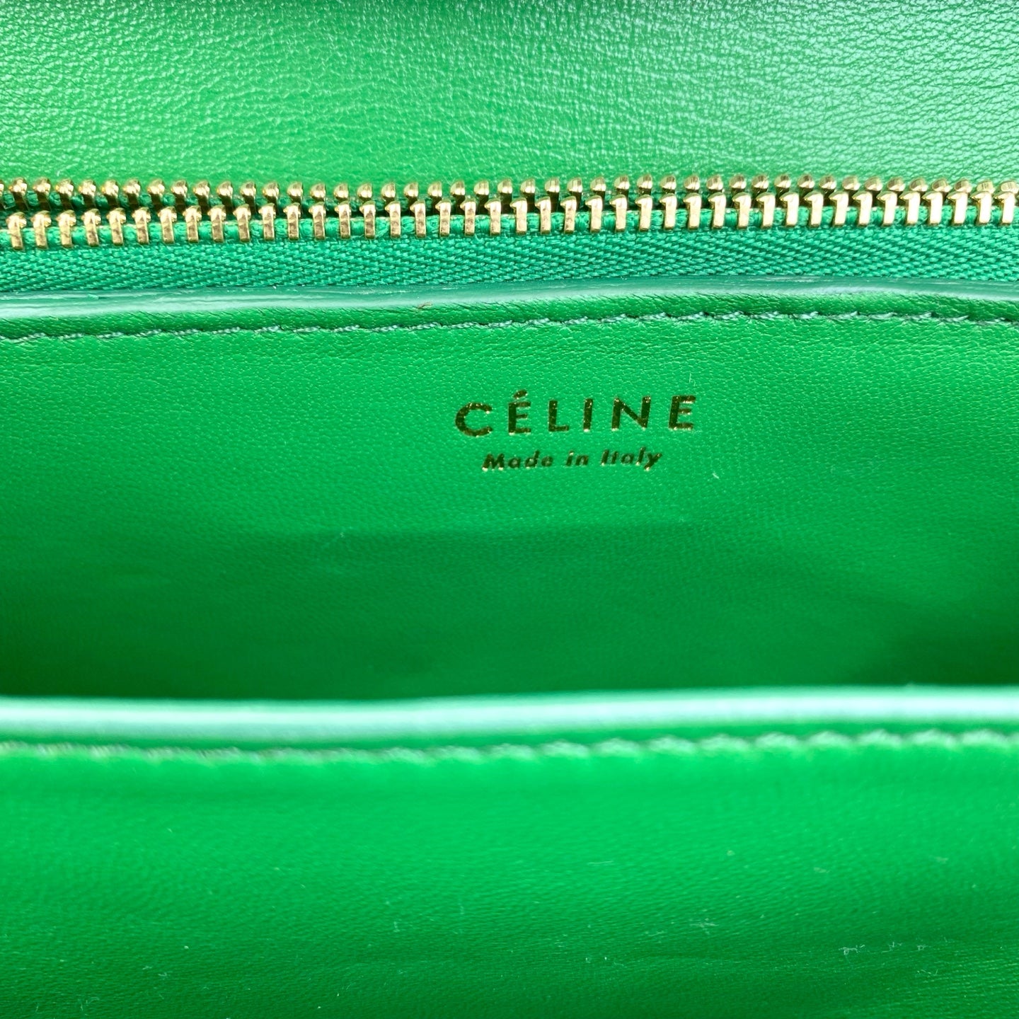 Celine - Classic Box - Exotic leathers - Python - Green - (small)