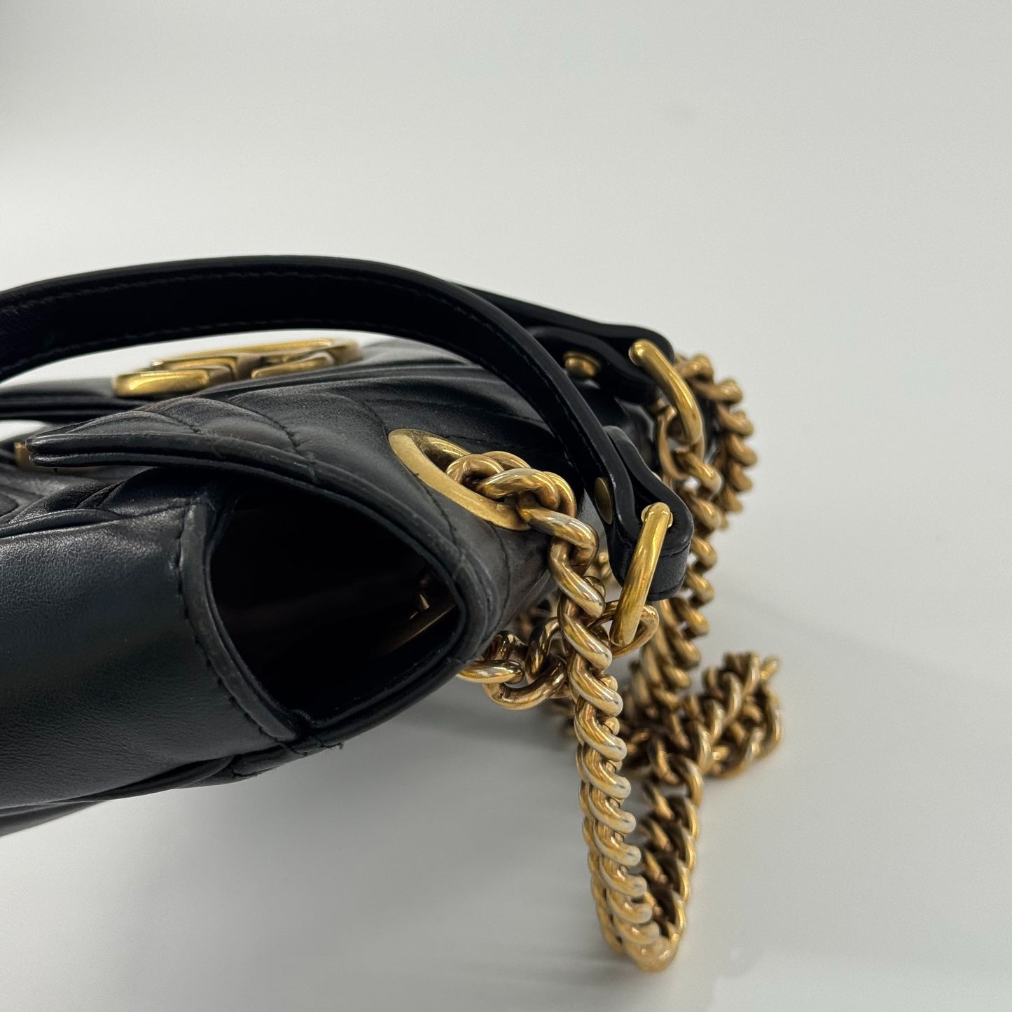 Gucci - GG Marmont Matelassé Mini Bag - Leather - Black - (Mini)