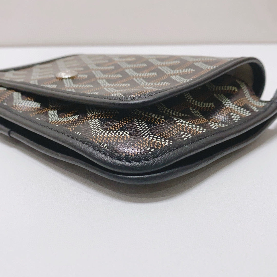 Goyard - Plumet - Goyardine canvas with leather trim - Black - (small)