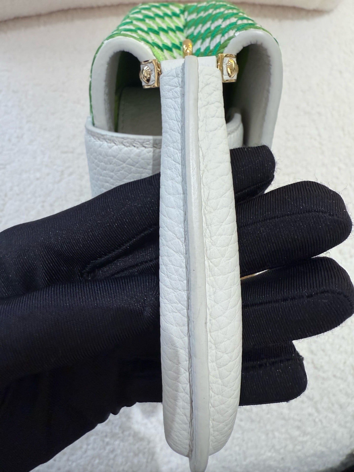 Louis Vuitton - Capucines Mini - Taurillon leather with embroidered textile - Green - (mini)