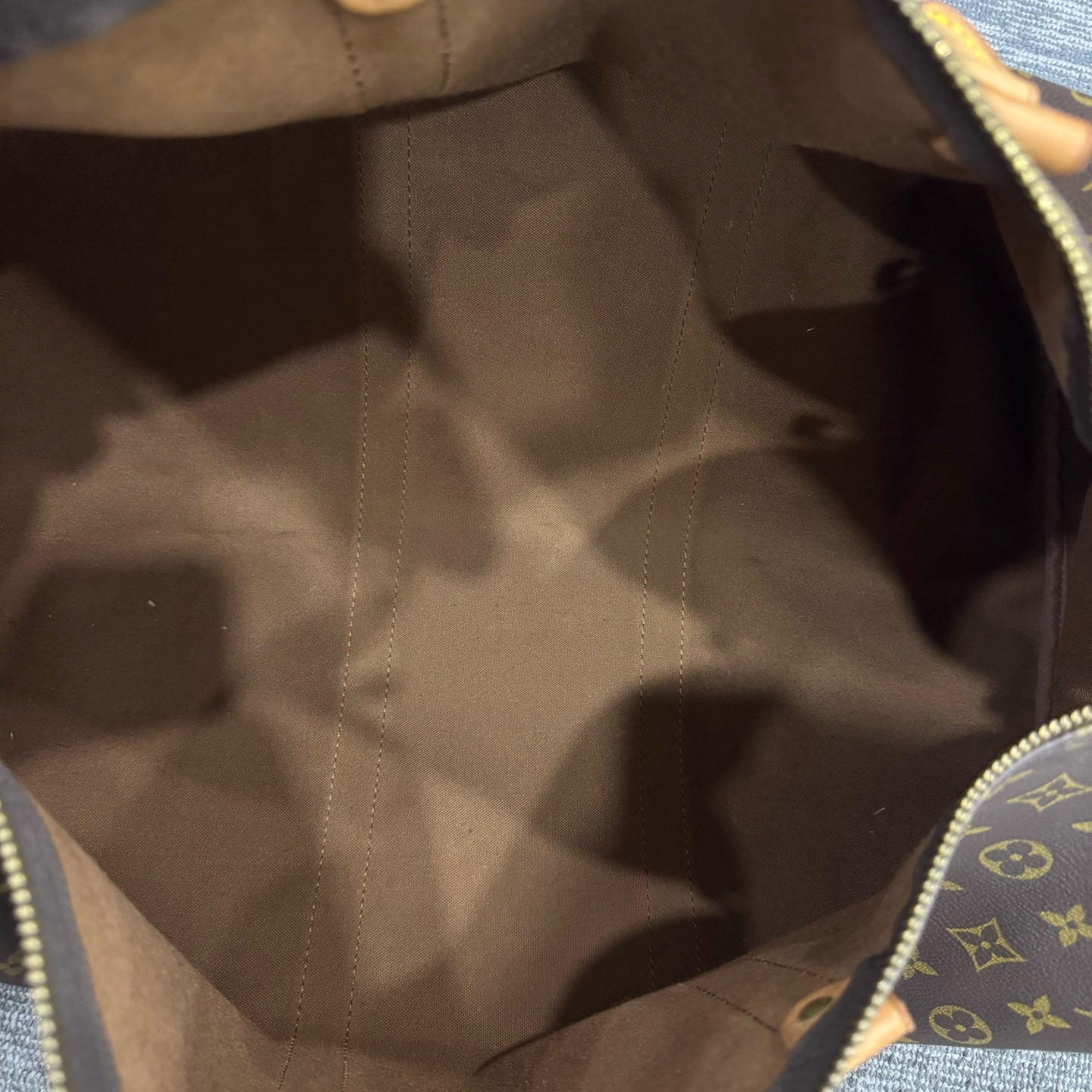 Louis Vuitton - Keepall 50 - Monogram coated canvas with Vachetta leather trim - Brown - (large)