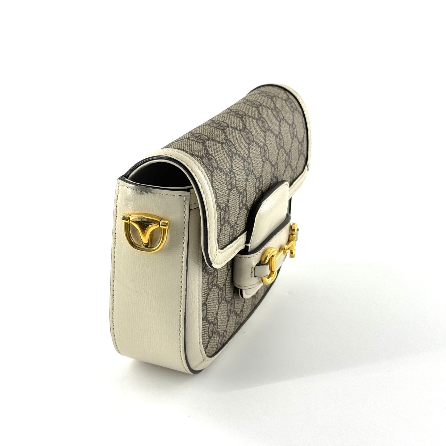 Gucci - 1955 Horsebit Mini Bag - GG Supreme canvas with leather trim - Multicolour - (mini)